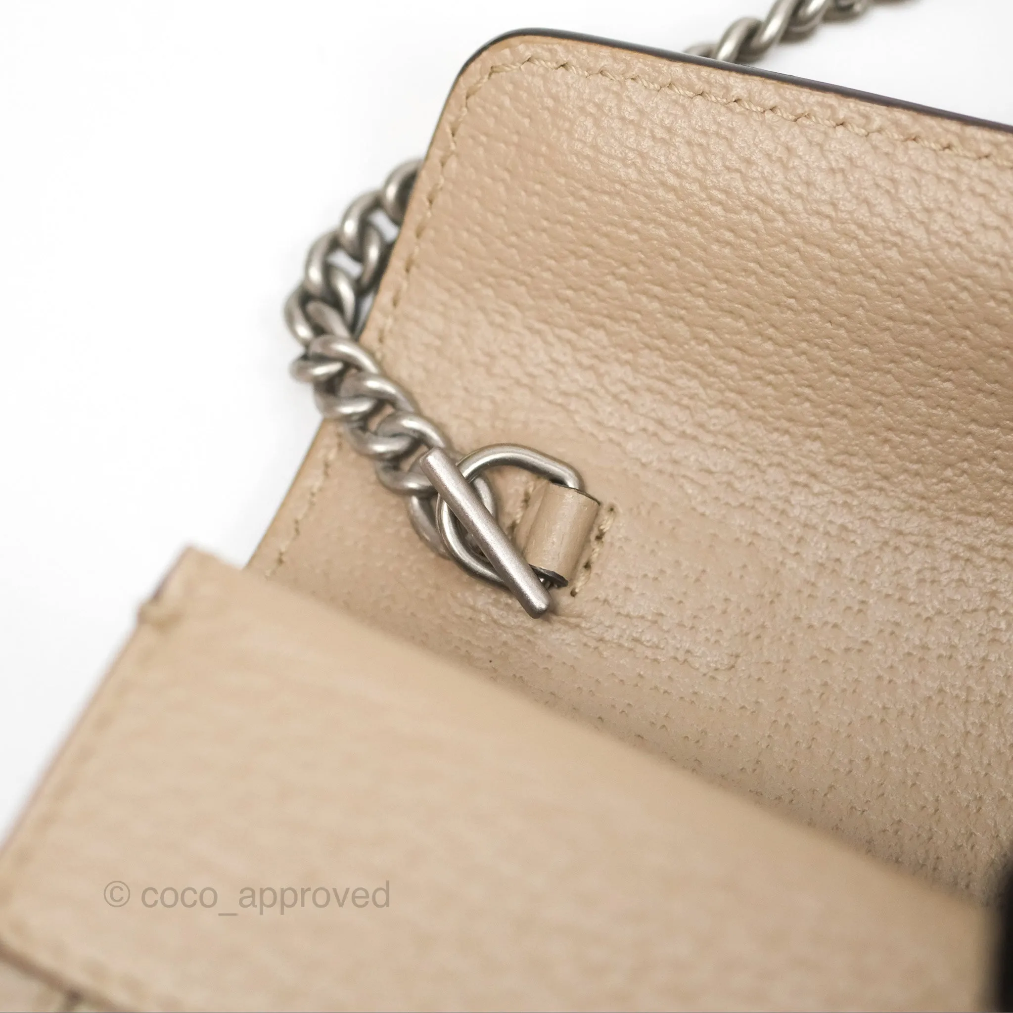 Gucci Dionysus GG Super Mini Crossbody Bag Ruthenium Hardware