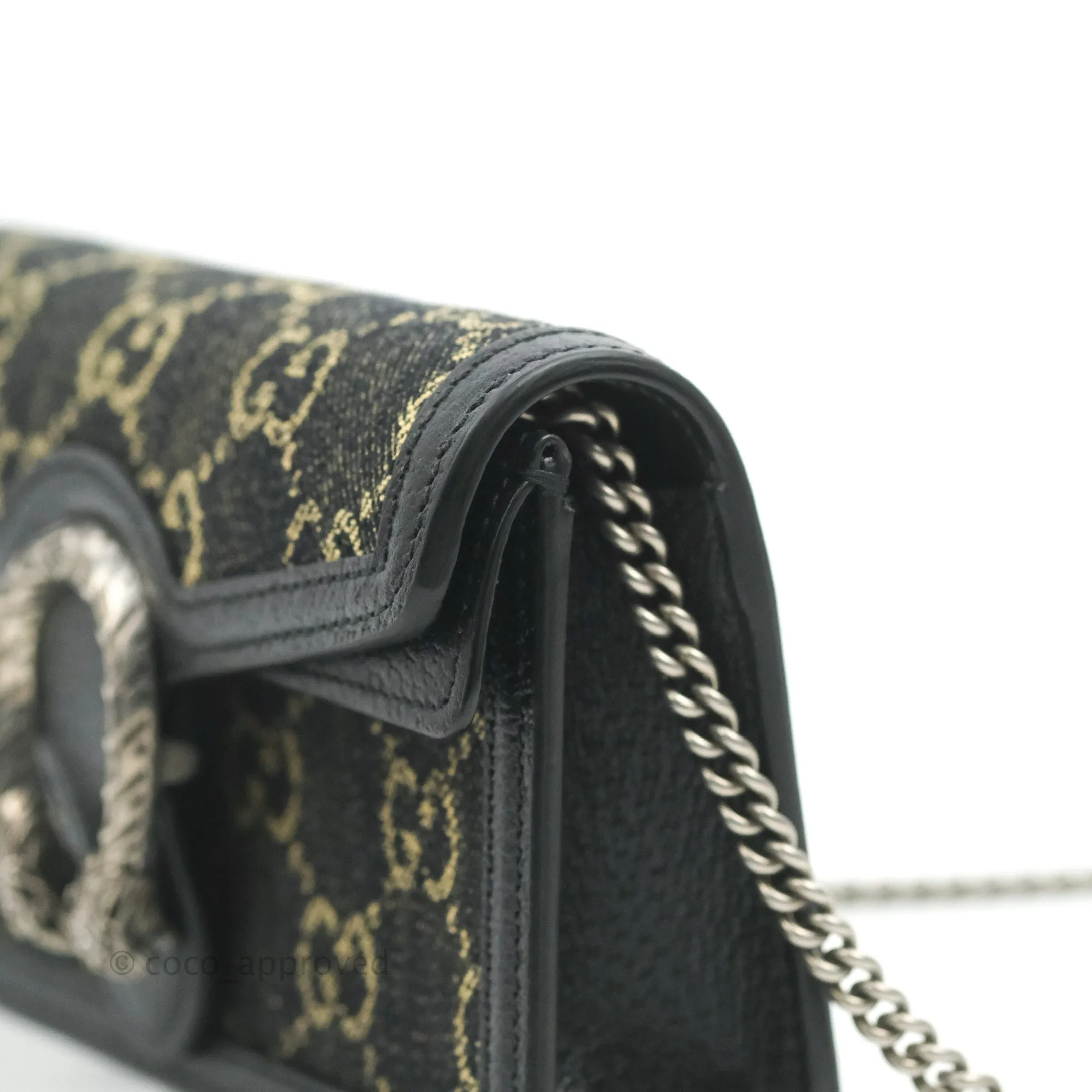 Gucci Dionysus GG Super Mini Crossbody Bag Ruthenium Hardware