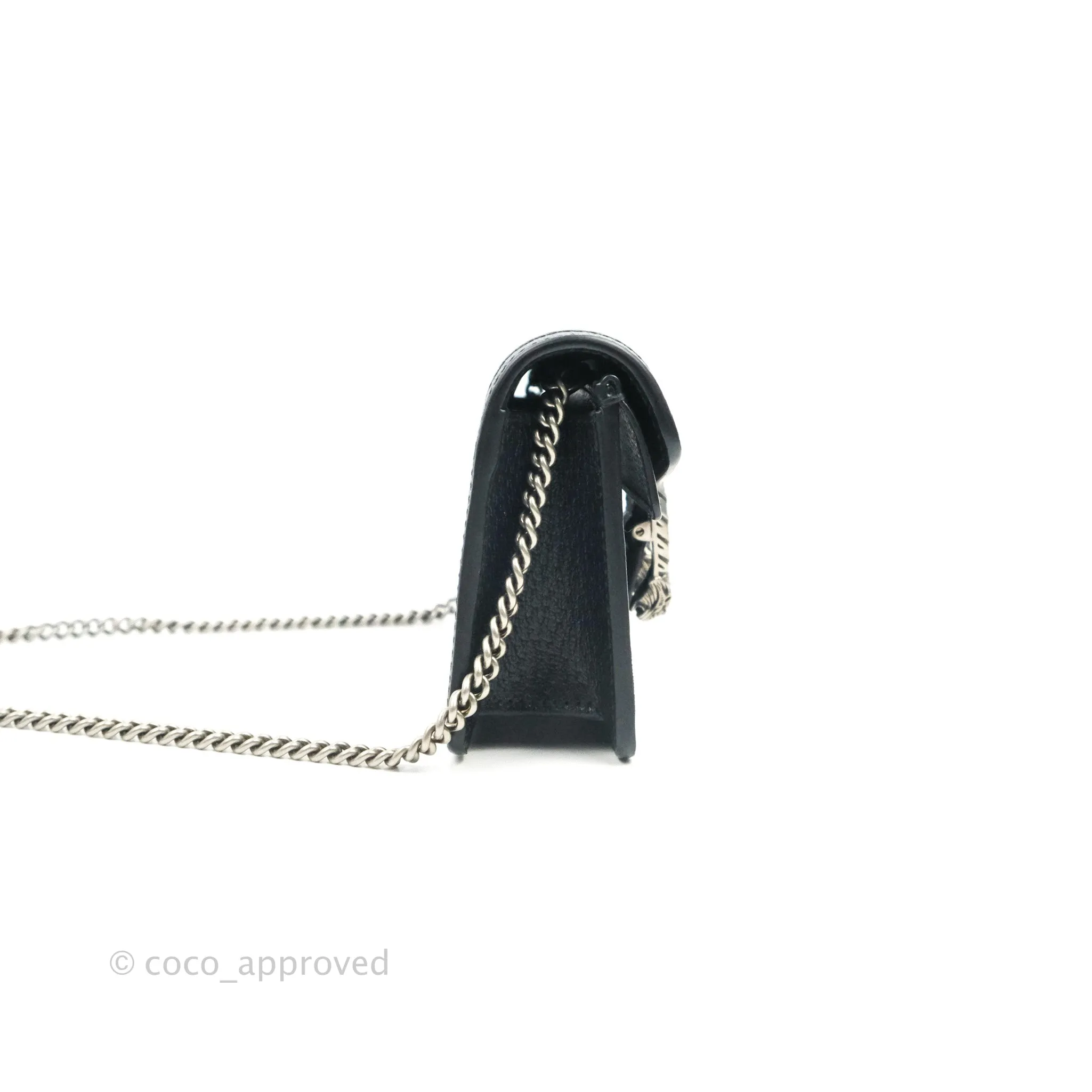 Gucci Dionysus GG Super Mini Crossbody Bag Ruthenium Hardware
