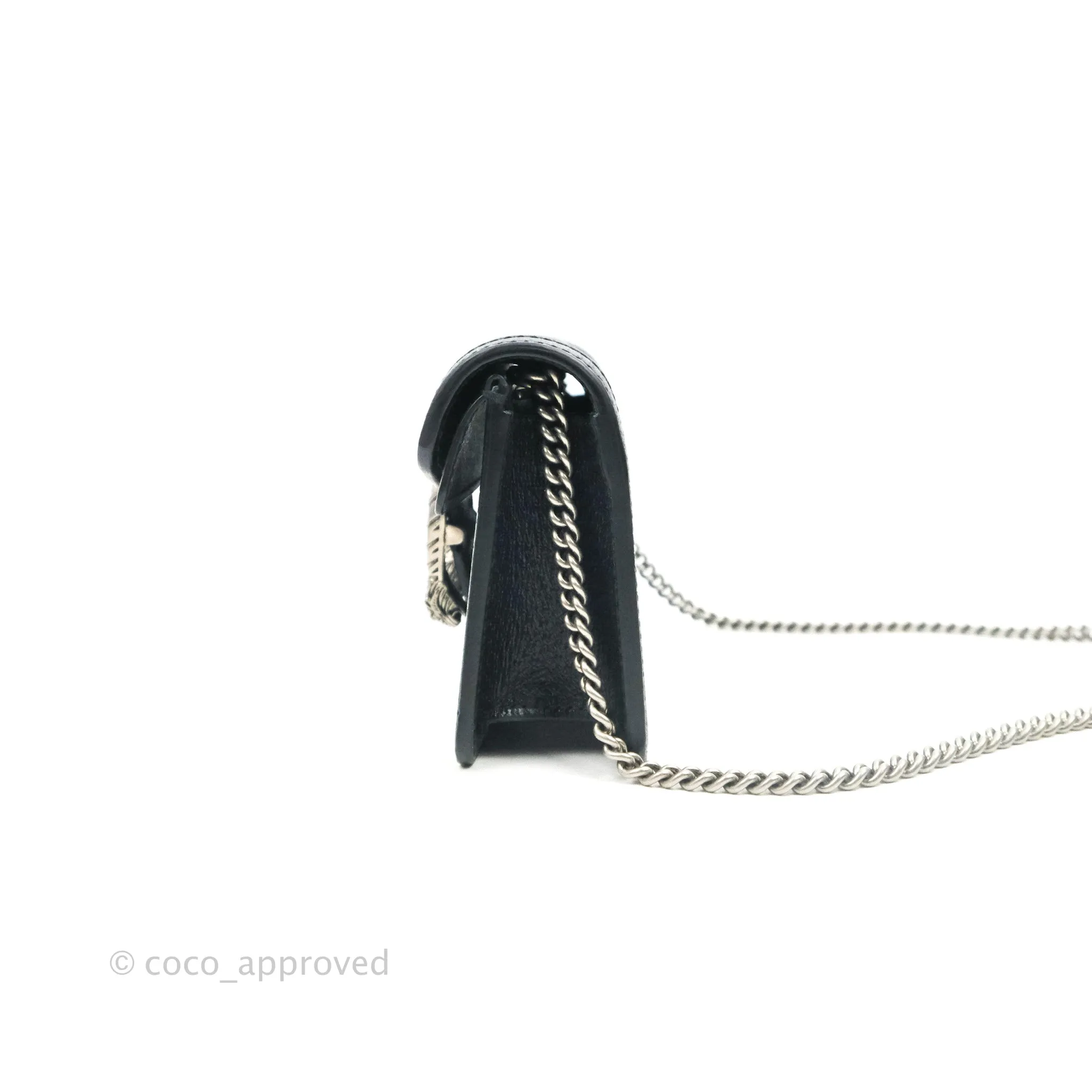 Gucci Dionysus GG Super Mini Crossbody Bag Ruthenium Hardware