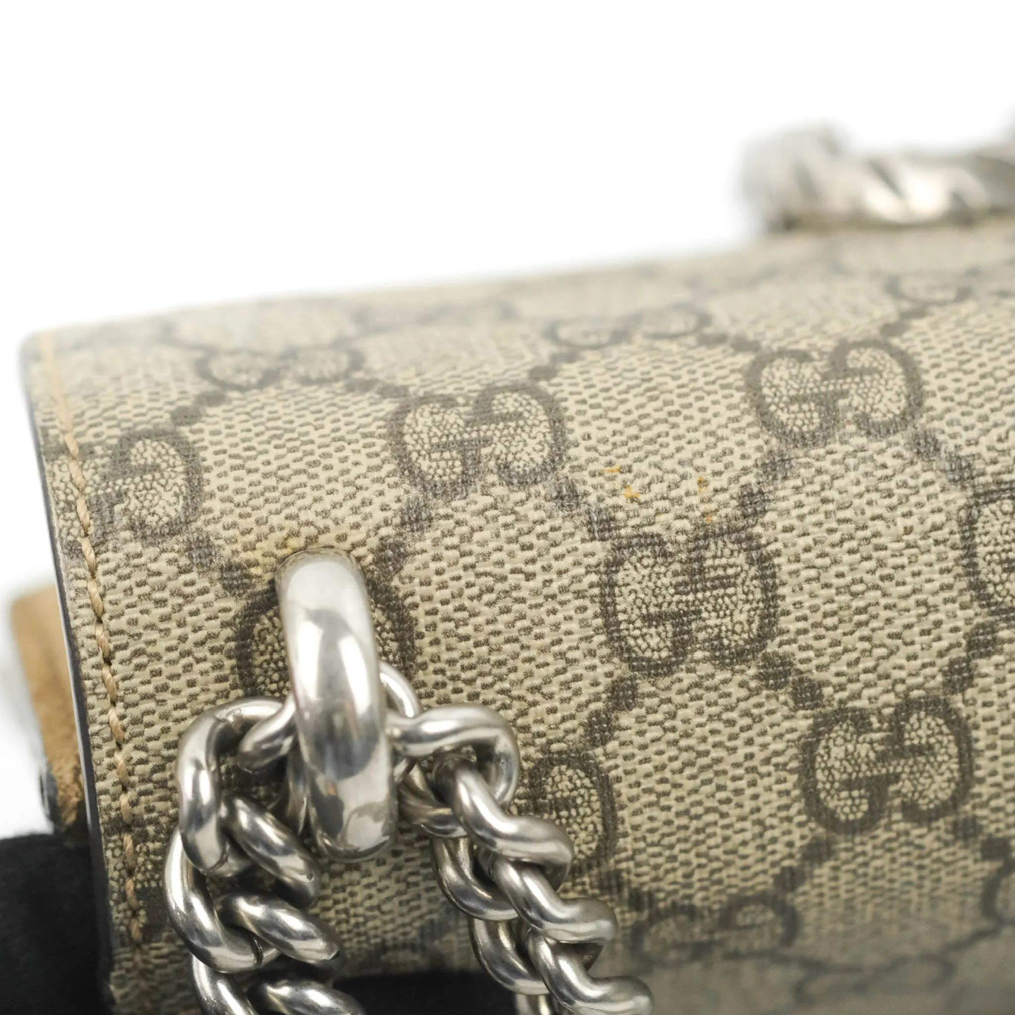 Gucci Dionysus GG Supreme Mini Bag Ruthenium Hardware