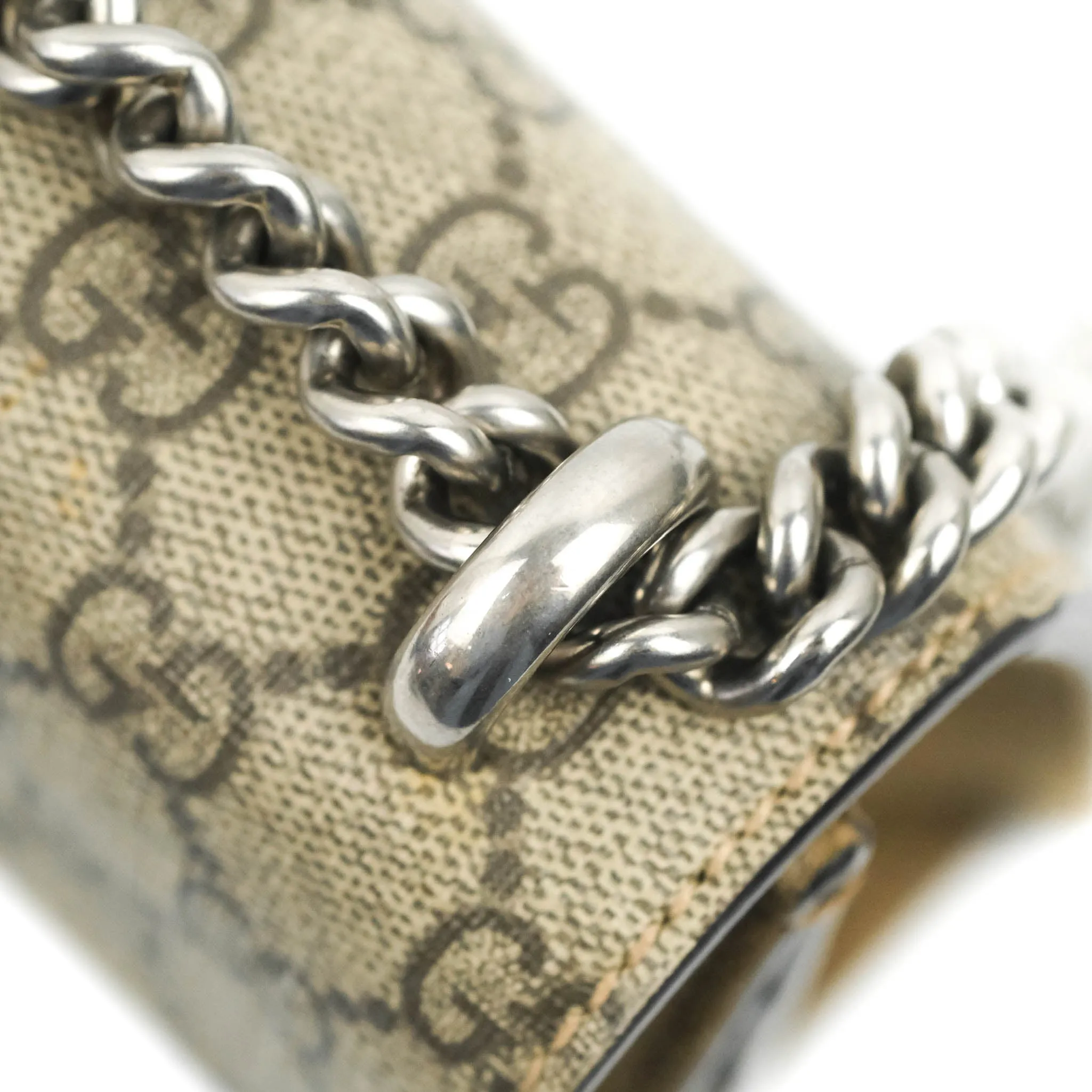 Gucci Dionysus GG Supreme Mini Bag Ruthenium Hardware