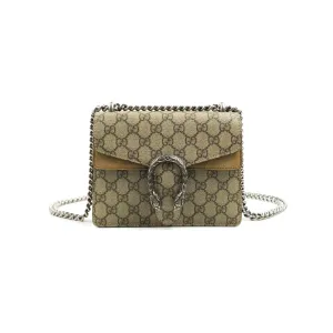 Gucci Dionysus GG Supreme Mini Bag Ruthenium Hardware