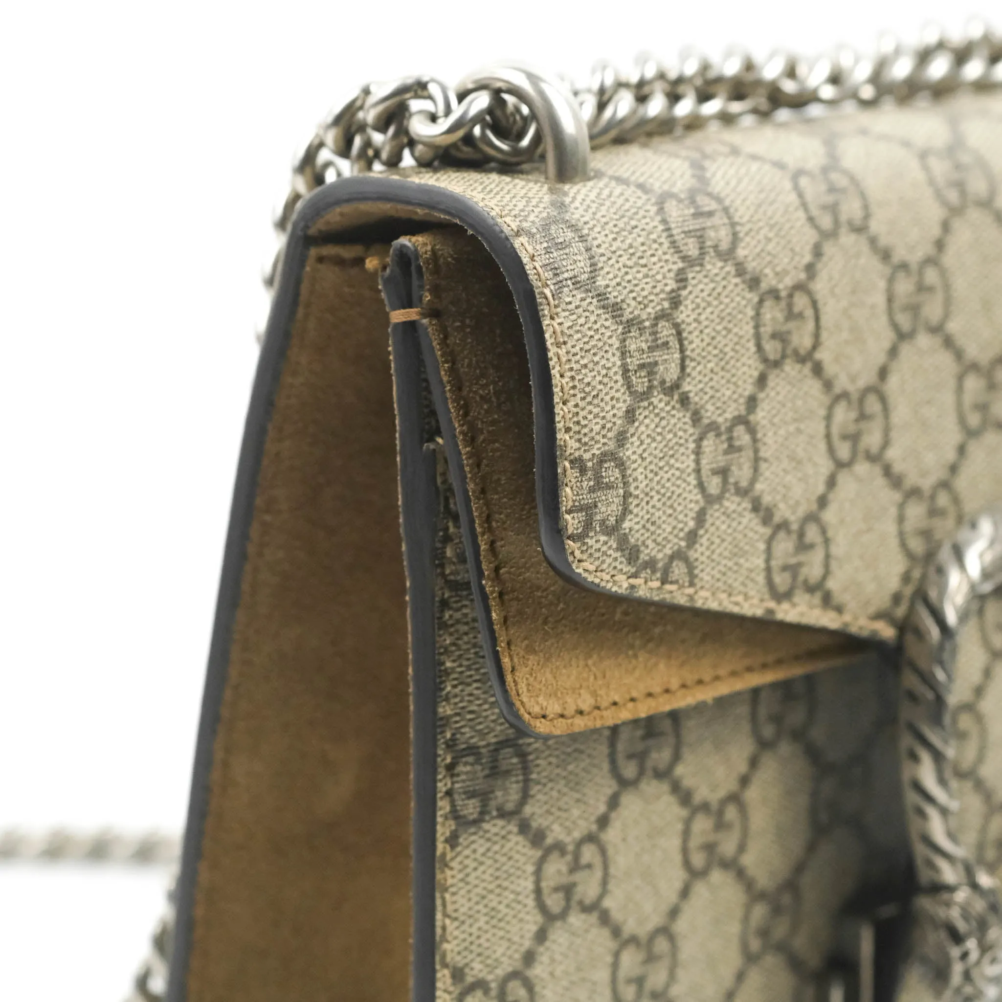 Gucci Dionysus GG Supreme Mini Bag Ruthenium Hardware