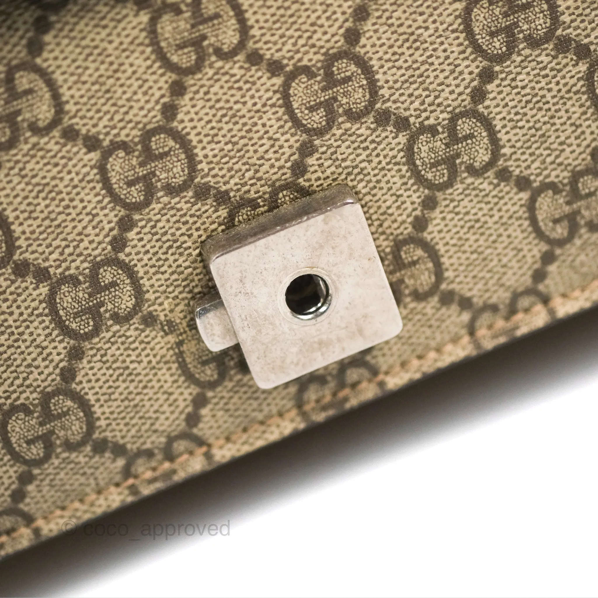 Gucci Dionysus GG Supreme Small Bag Ruthenium Hardware