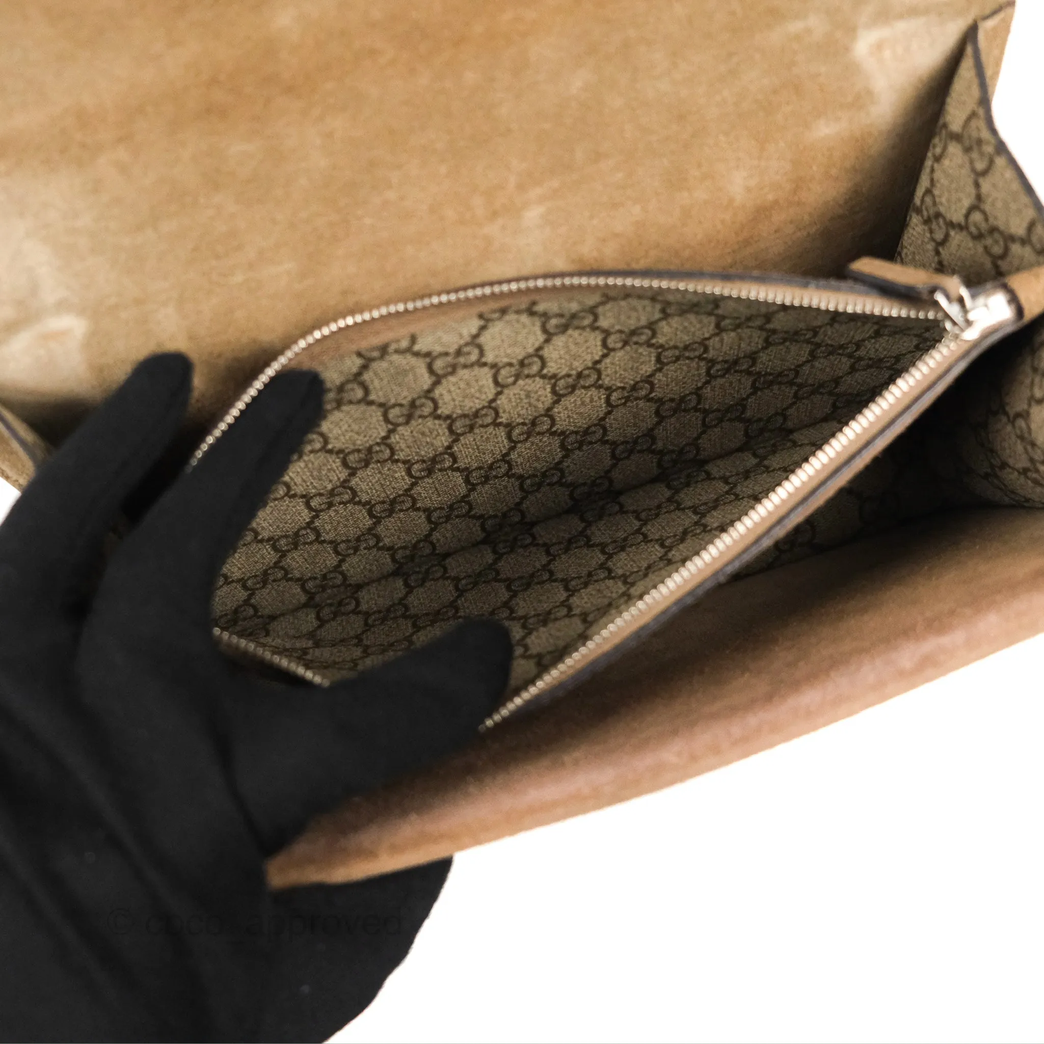 Gucci Dionysus GG Supreme Small Bag Ruthenium Hardware