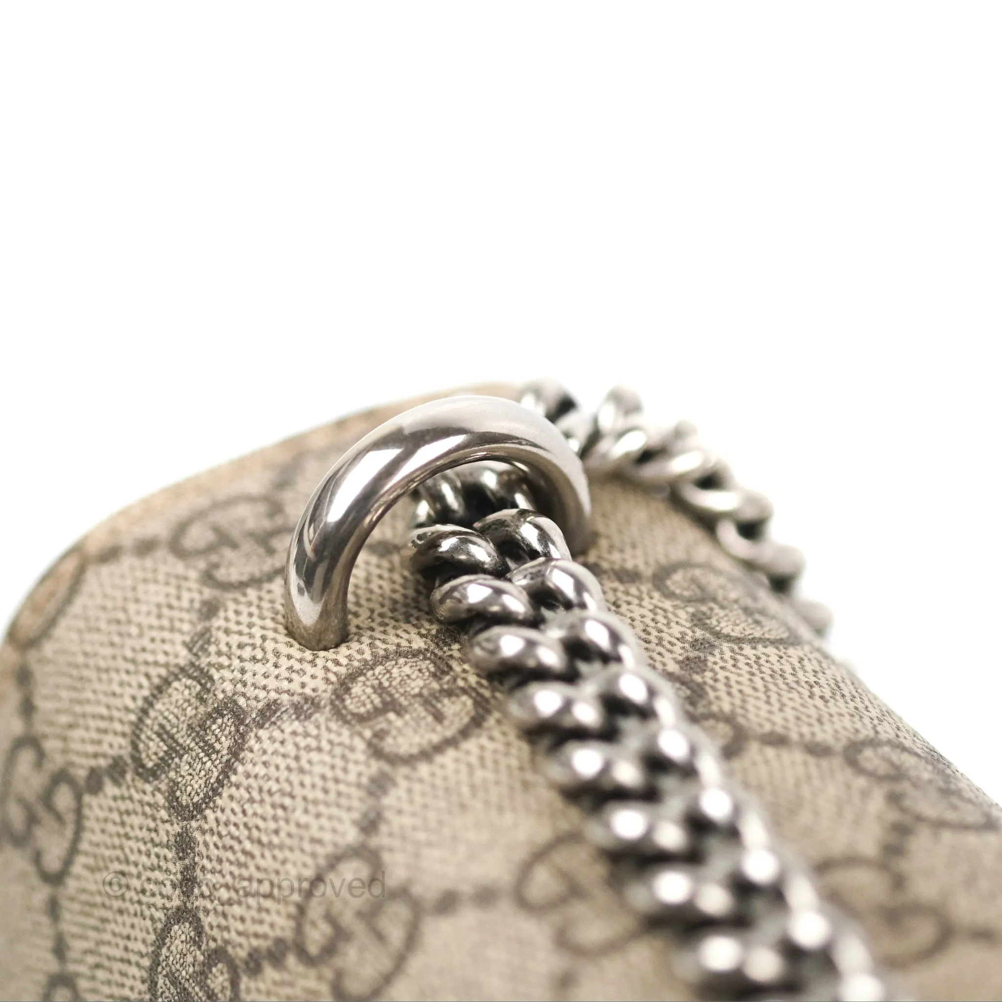 Gucci Dionysus GG Supreme Small Bag Ruthenium Hardware
