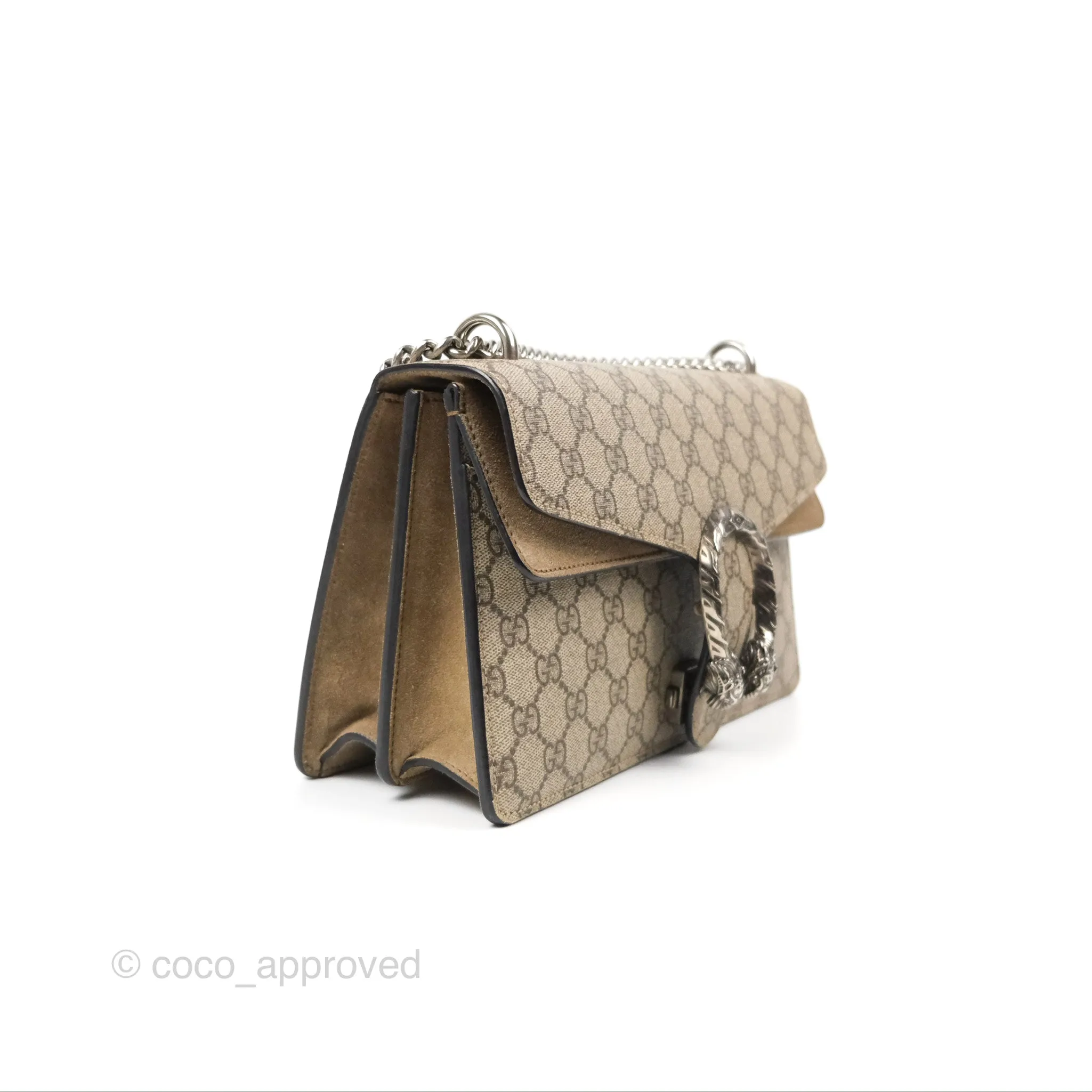 Gucci Dionysus GG Supreme Small Bag Ruthenium Hardware