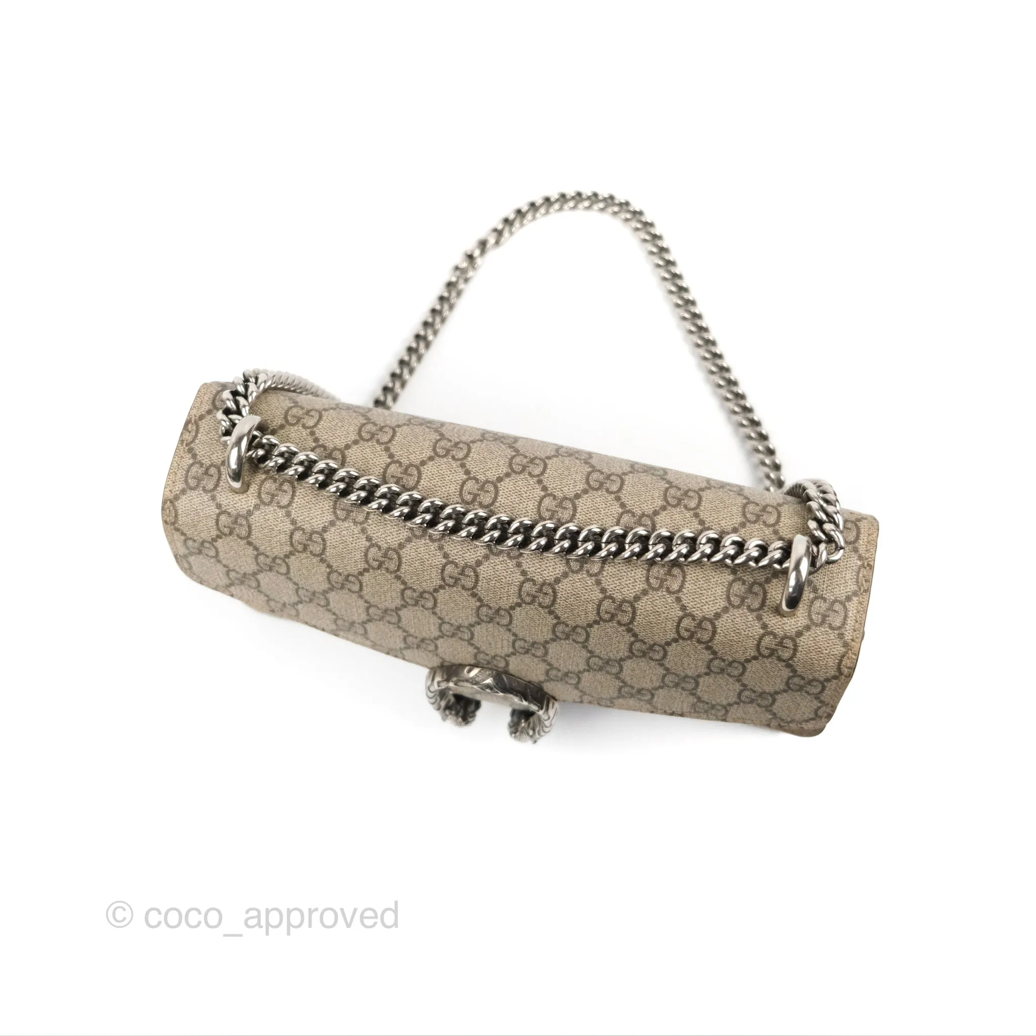 Gucci Dionysus GG Supreme Small Bag Ruthenium Hardware