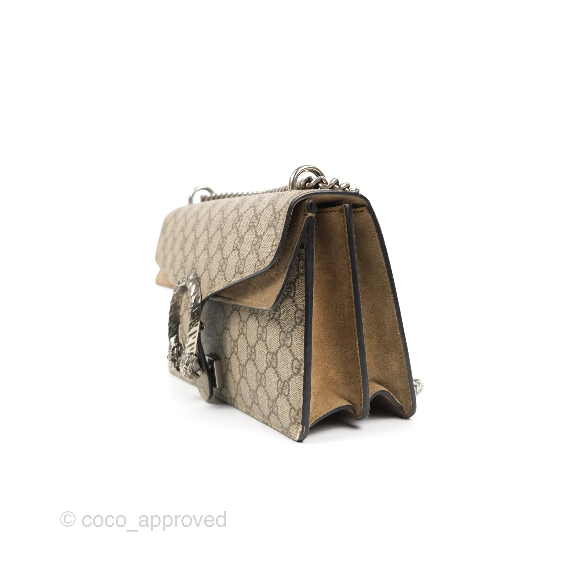 Gucci Dionysus GG Supreme Small Bag Ruthenium Hardware