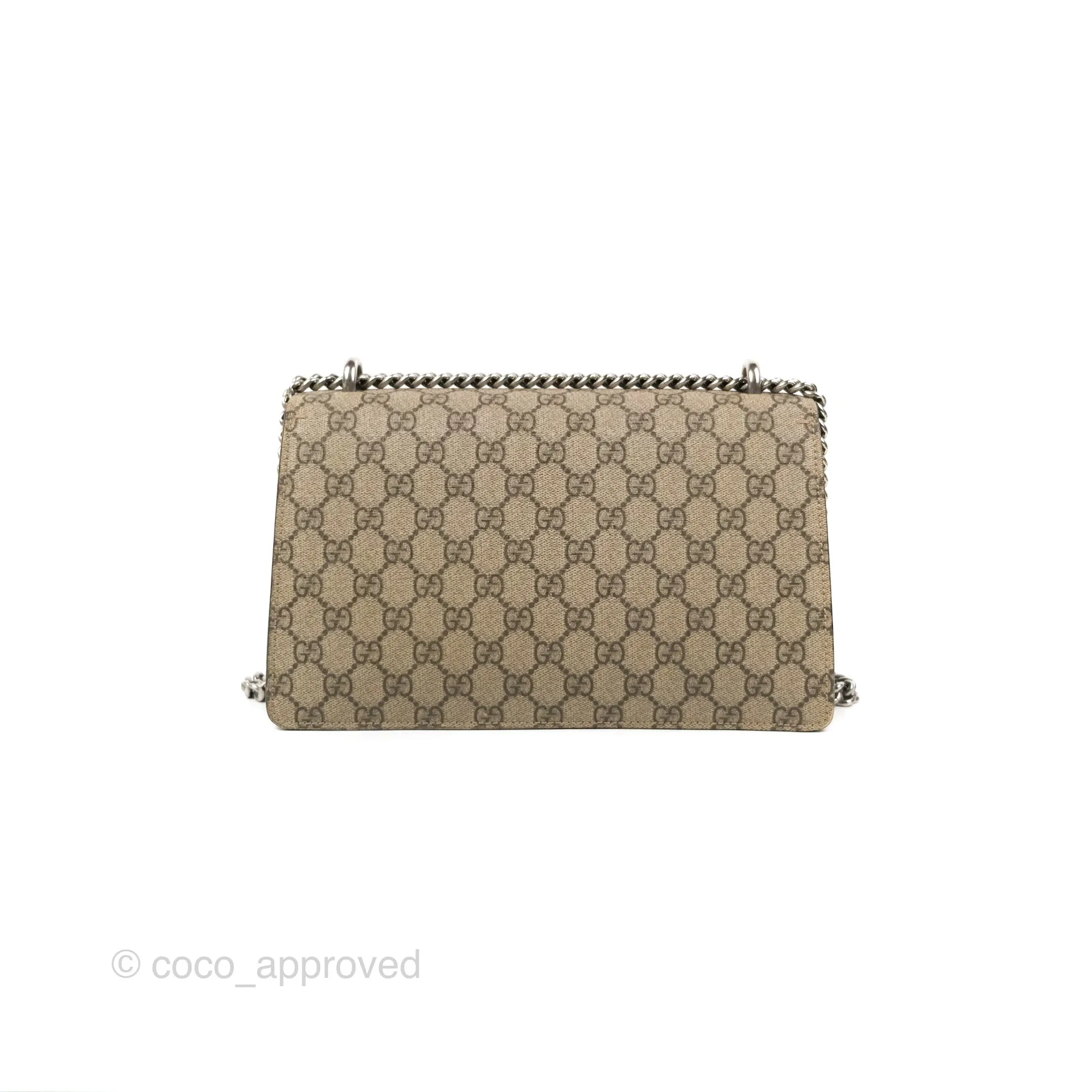Gucci Dionysus GG Supreme Small Bag Ruthenium Hardware