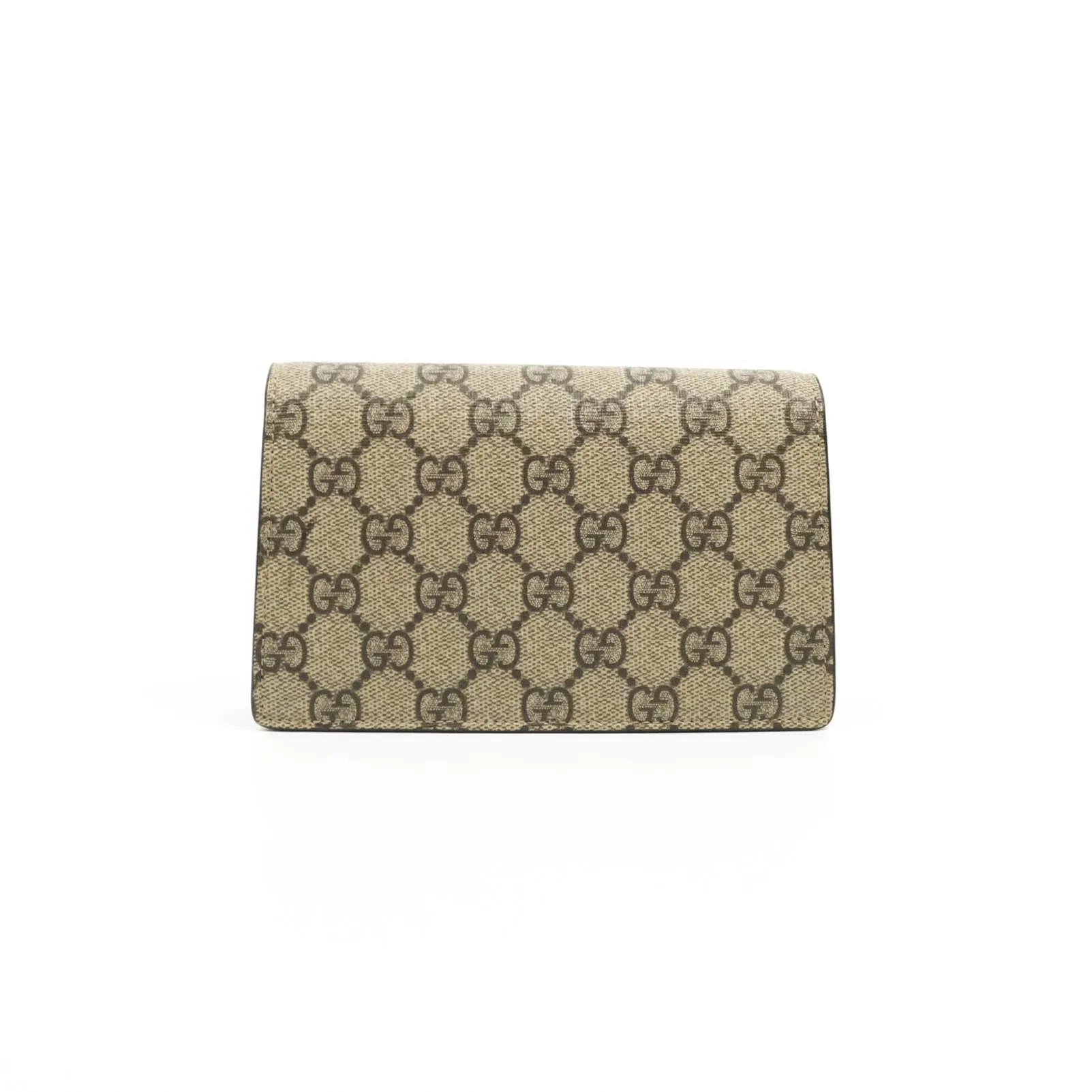 Gucci Dionysus GG Supreme Super Mini Crossbody Bag Ruthenium Hardware