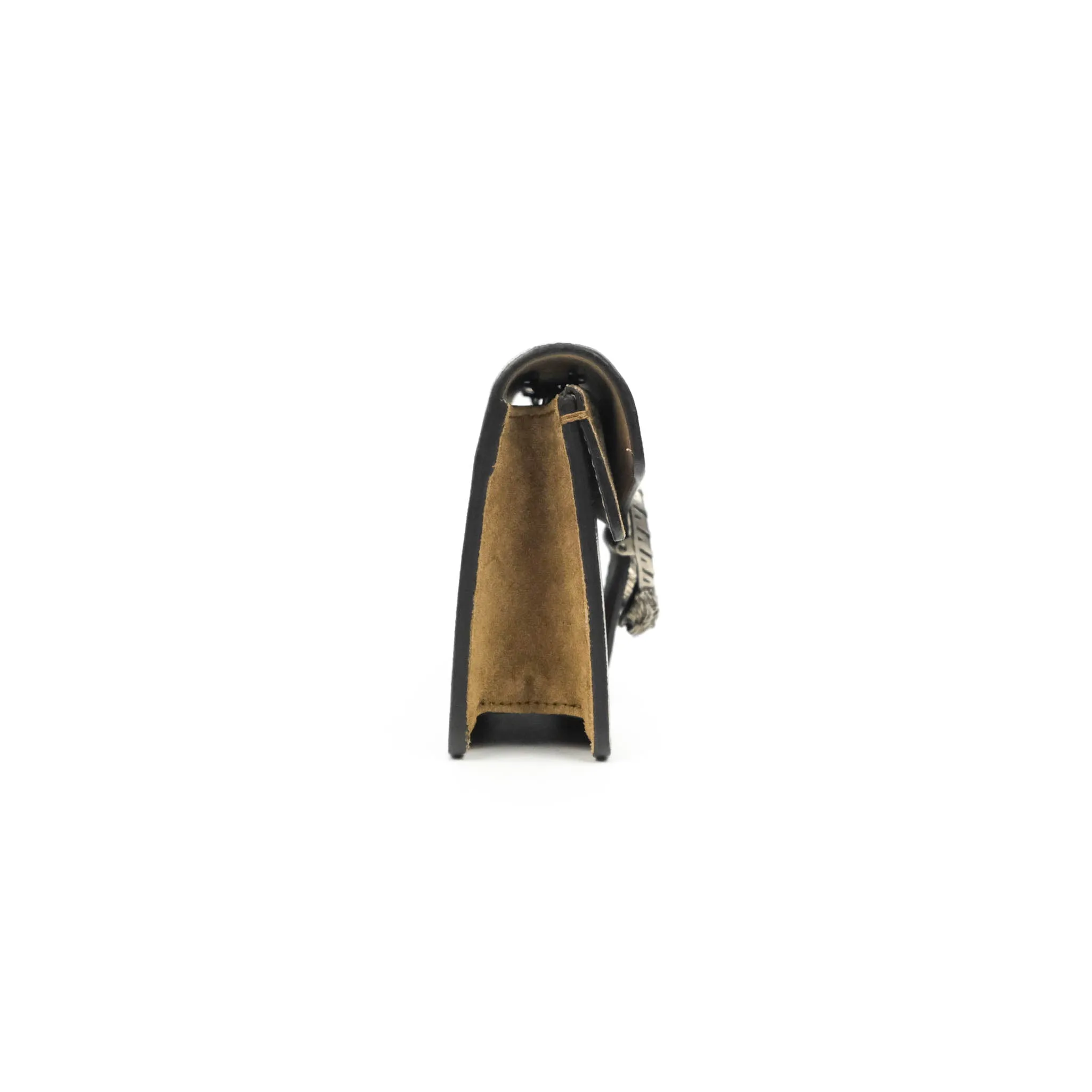 Gucci Dionysus GG Supreme Super Mini Crossbody Bag Ruthenium Hardware