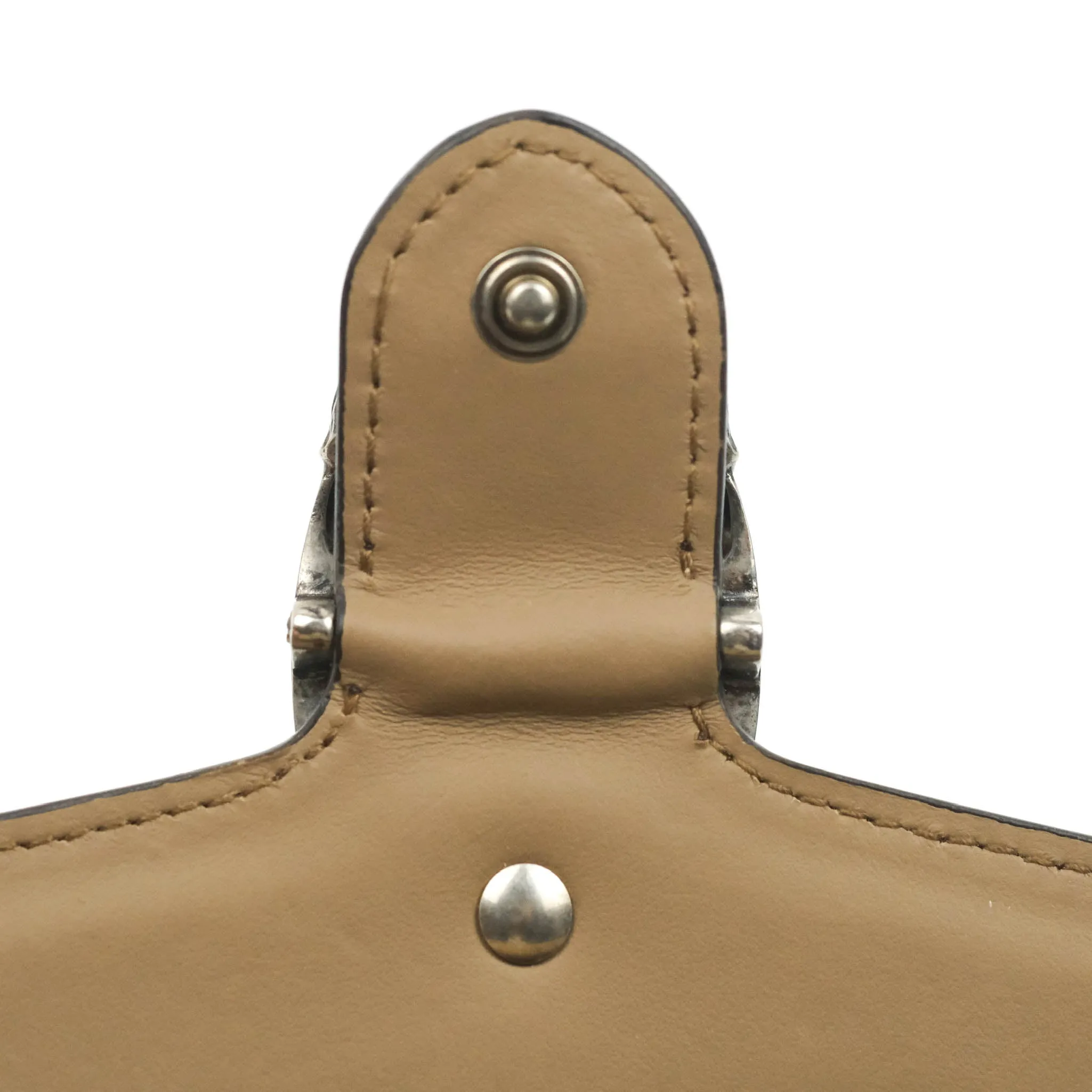 Gucci Dionysus GG Supreme Super Mini Crossbody Bag Ruthenium Hardware