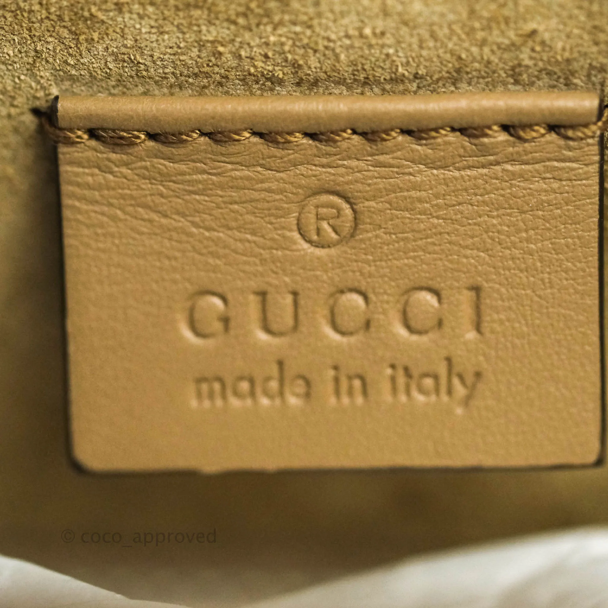 Gucci Dionysus Medium GG Supreme Canvas Suede Shoulder Bag Antique Silver Hardware