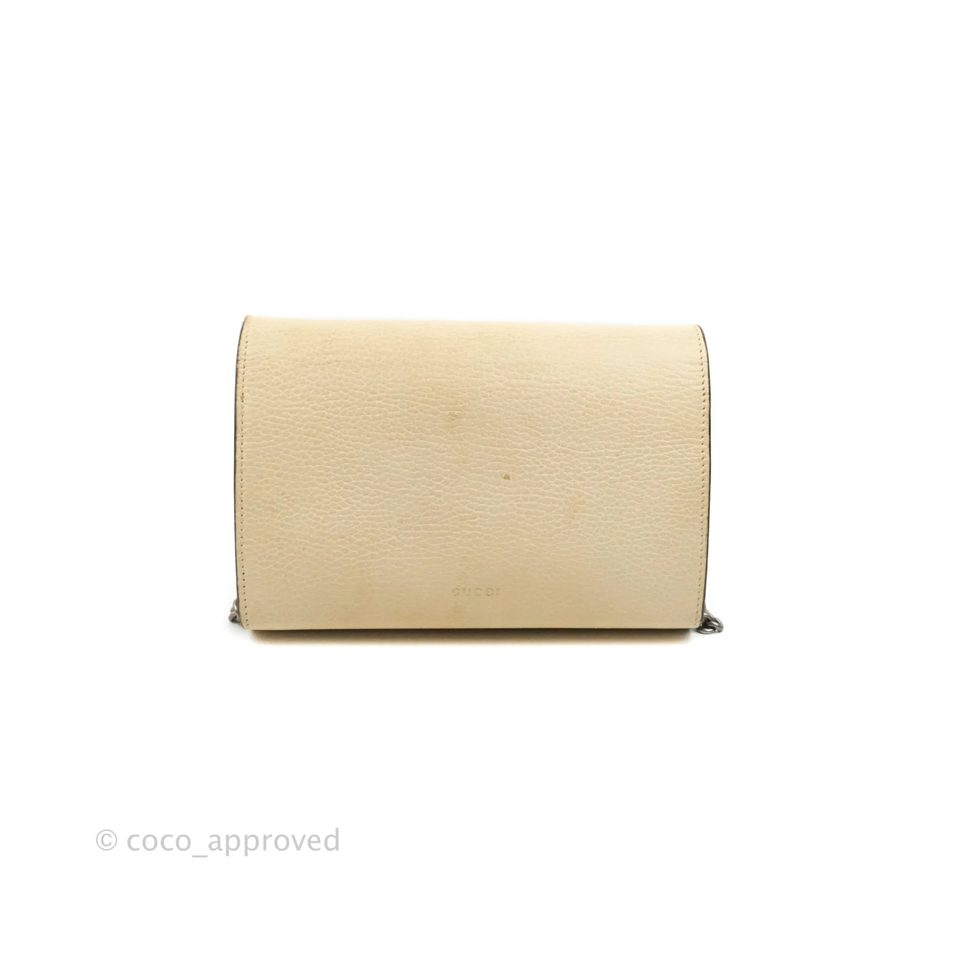Gucci Dionysus Mini Leather Chain Bag Ivory