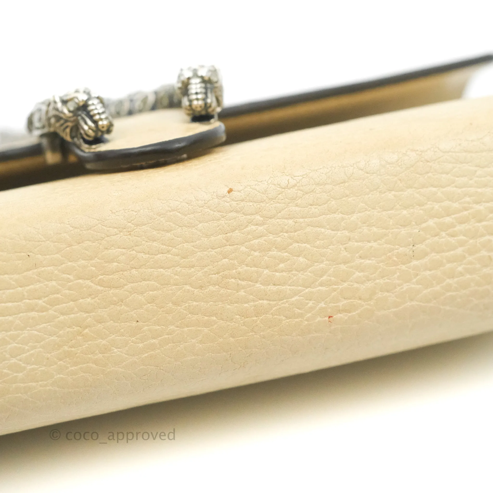 Gucci Dionysus Mini Leather Chain Bag Ivory