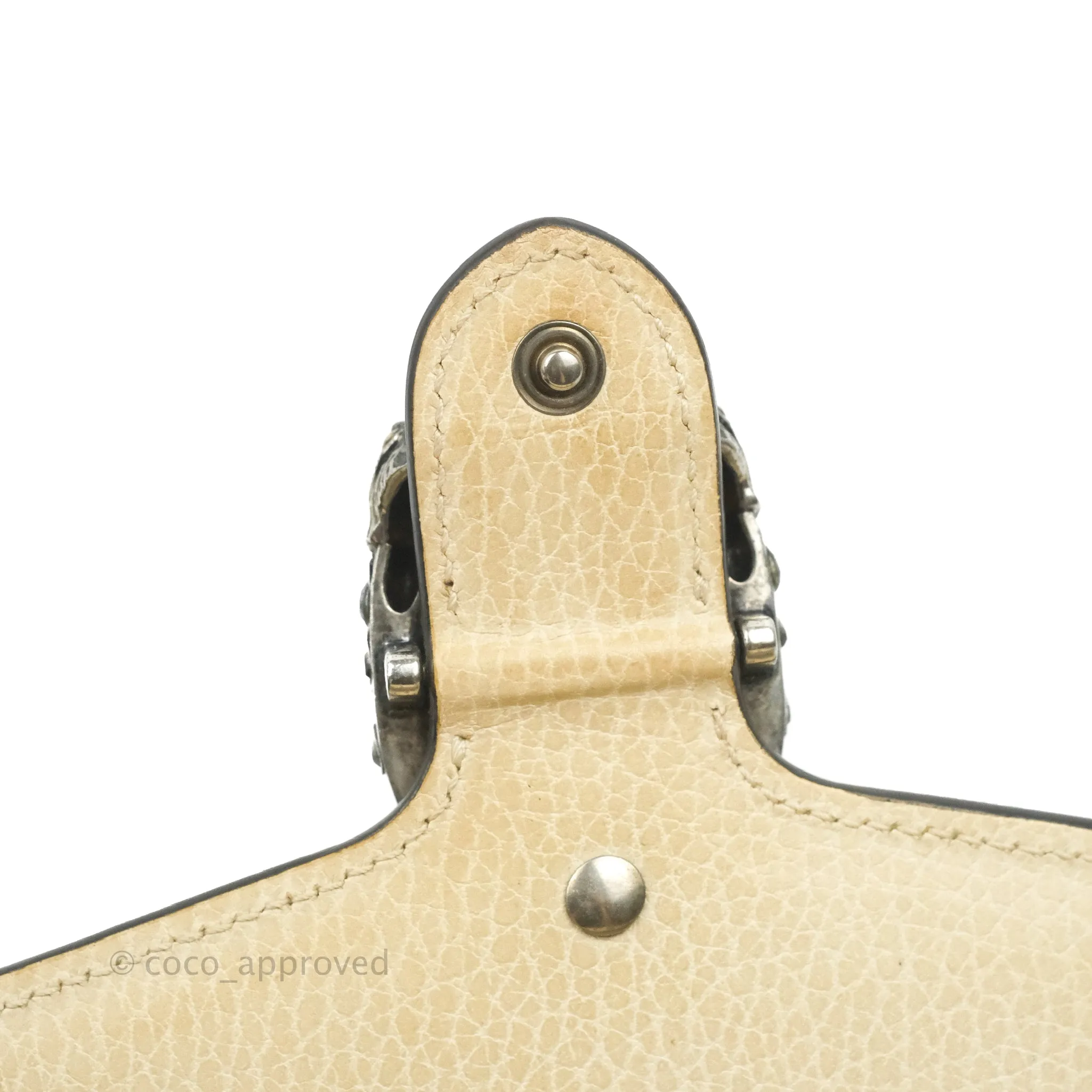 Gucci Dionysus Mini Leather Chain Bag Ivory