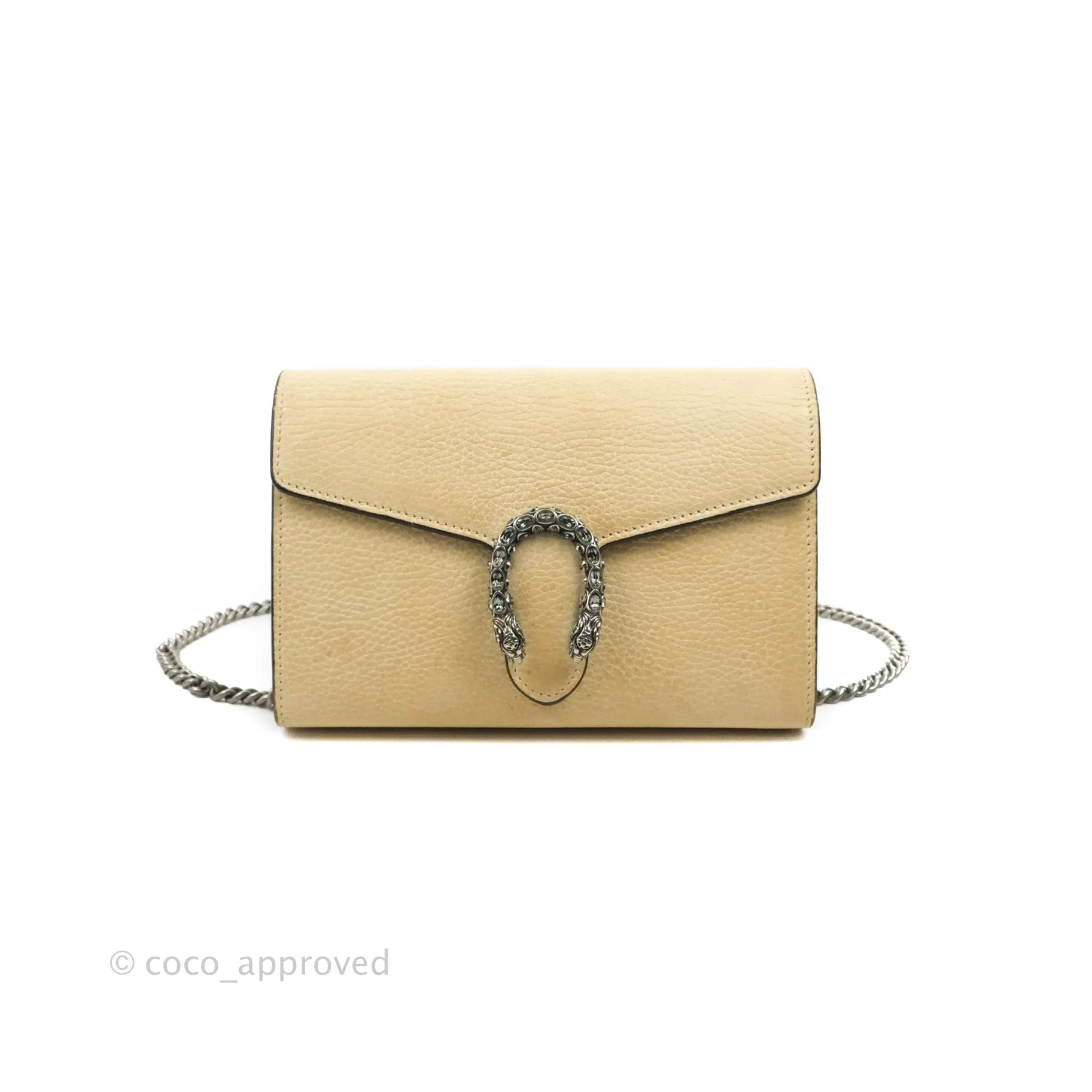 Gucci Dionysus Mini Leather Chain Bag Ivory