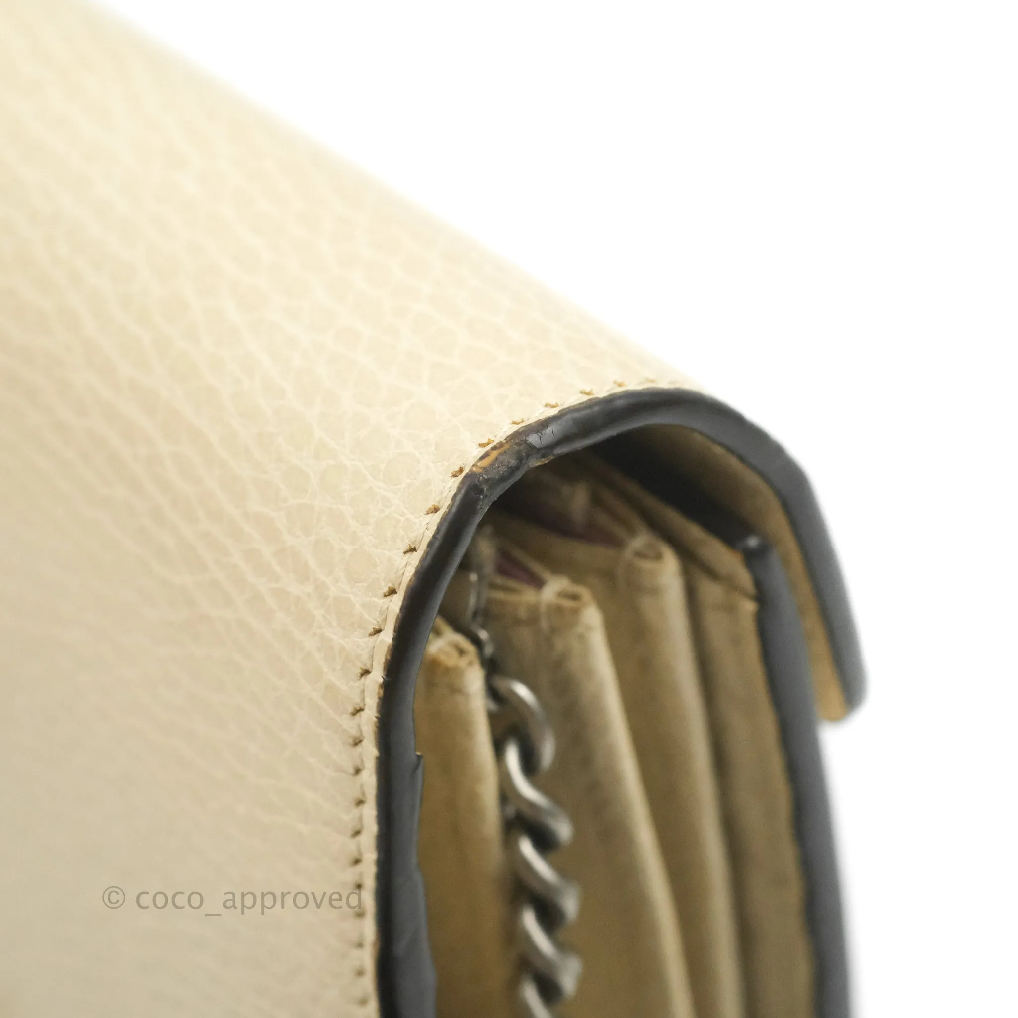 Gucci Dionysus Mini Leather Chain Bag Ivory