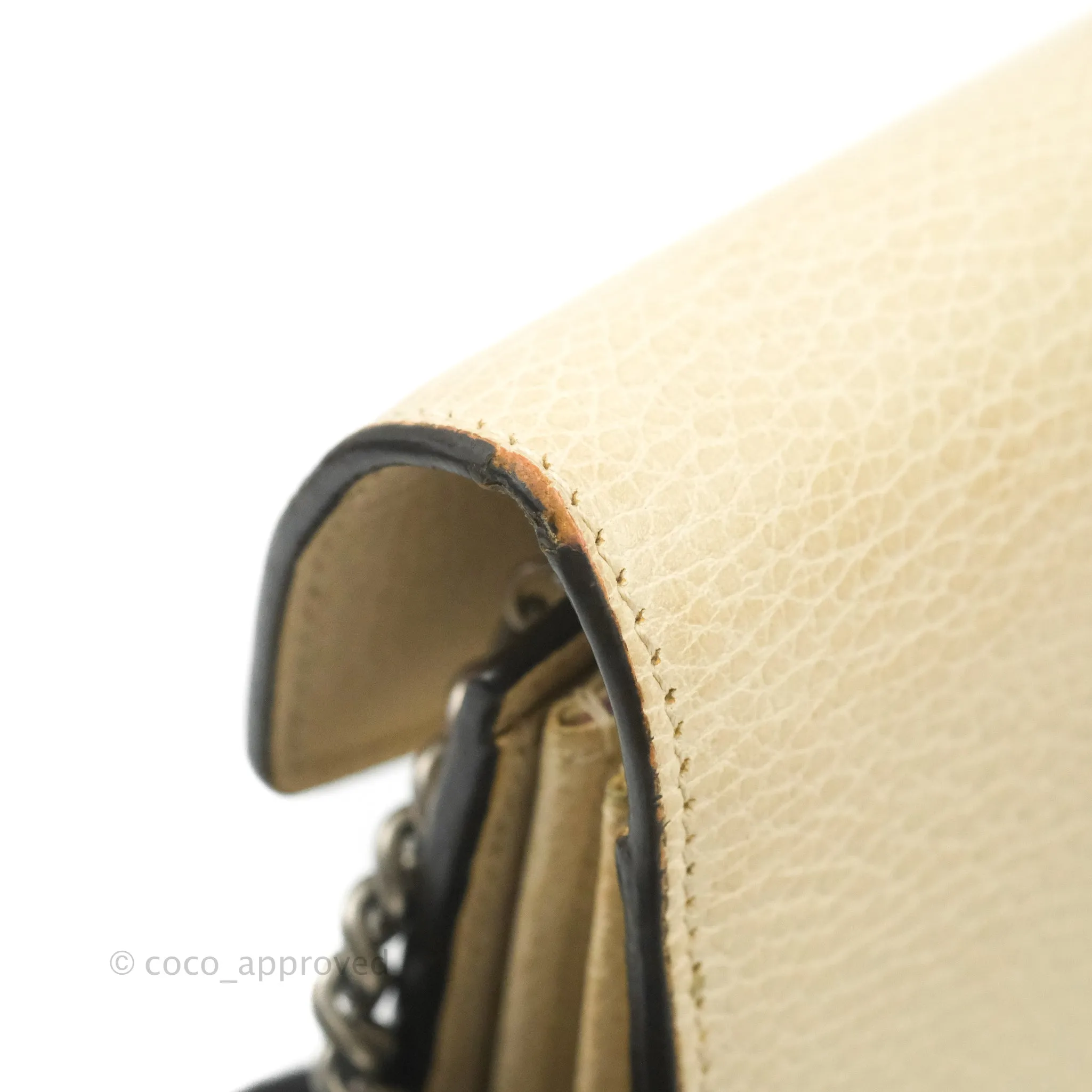 Gucci Dionysus Mini Leather Chain Bag Ivory