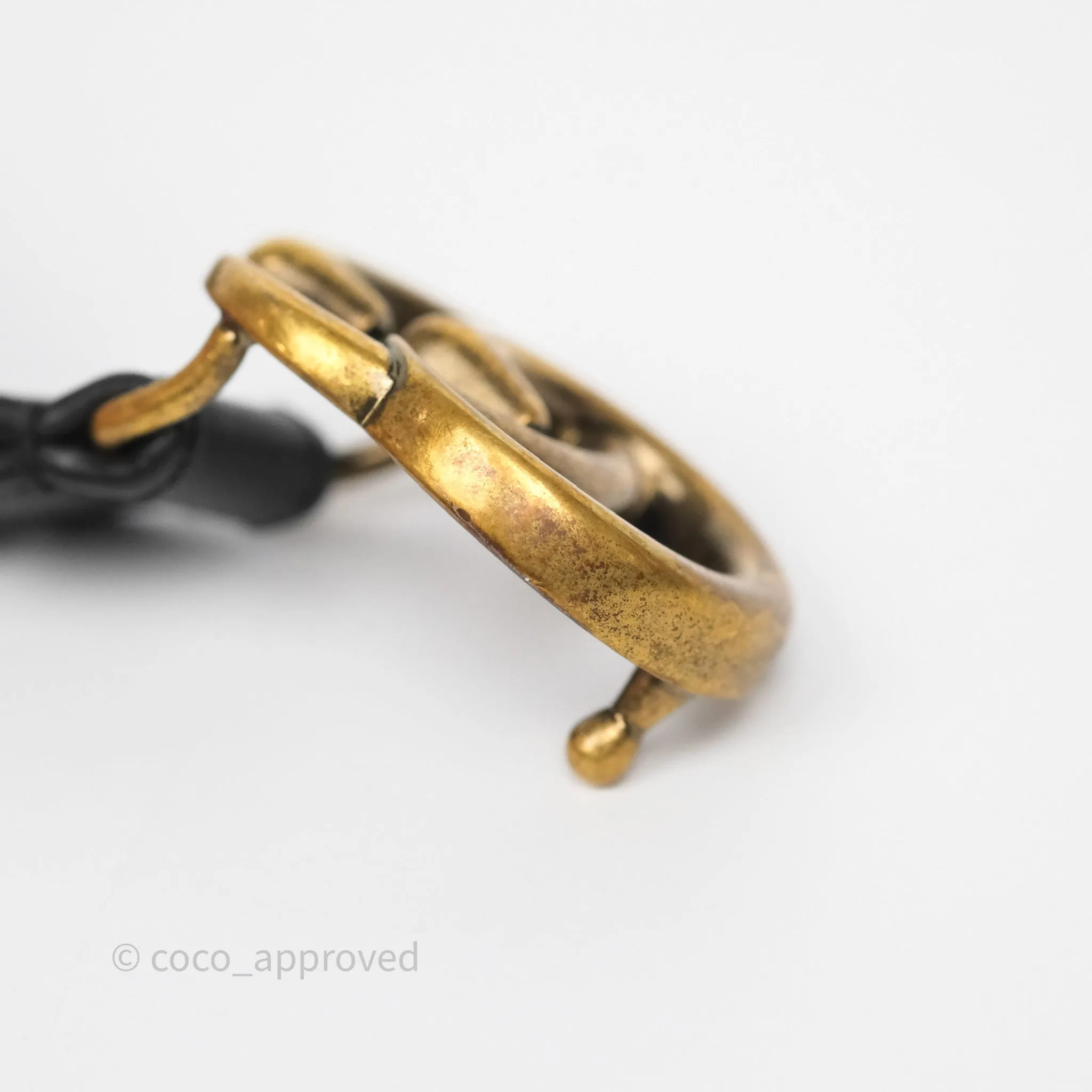 Gucci Double GG 20mm Belt 75 30 Black Calfskin