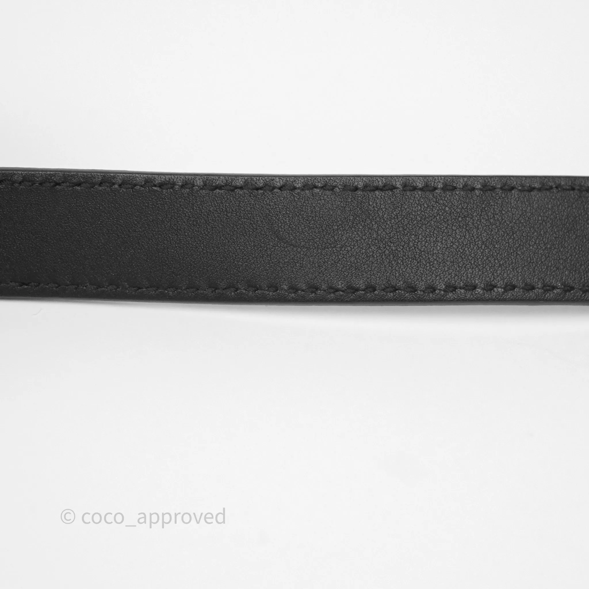 Gucci Double GG 20mm Belt 75 30 Black Calfskin