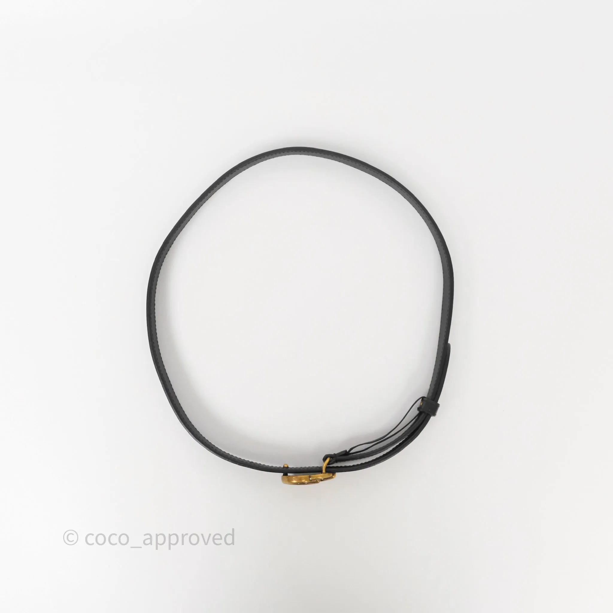 Gucci Double GG 20mm Belt 75 30 Black Calfskin