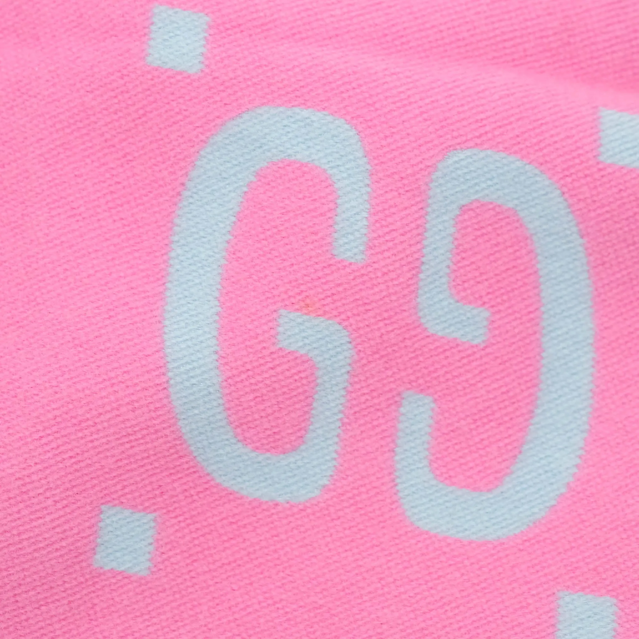 Gucci GG Jacquard Wool Silk Scarf