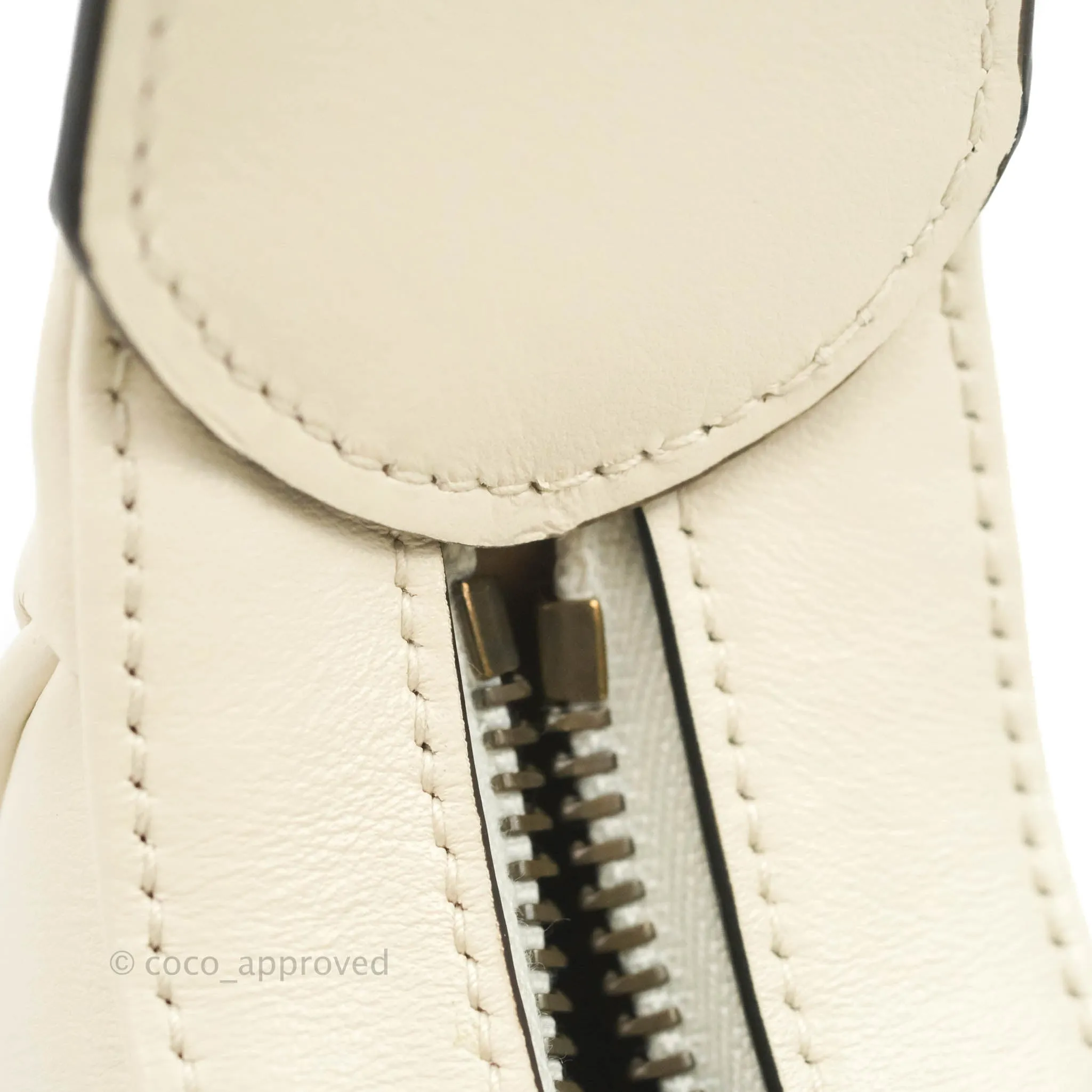 Gucci GG Marmont Half Moon-shaped Mini Bag White