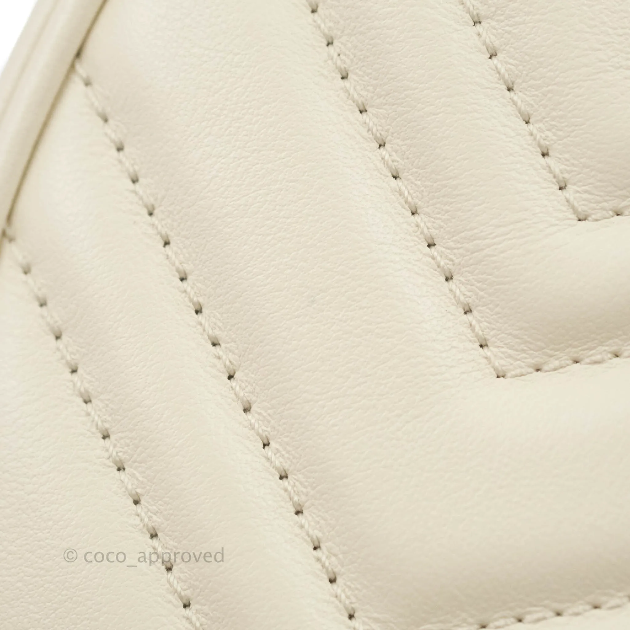 Gucci GG Marmont Half Moon-shaped Mini Bag White
