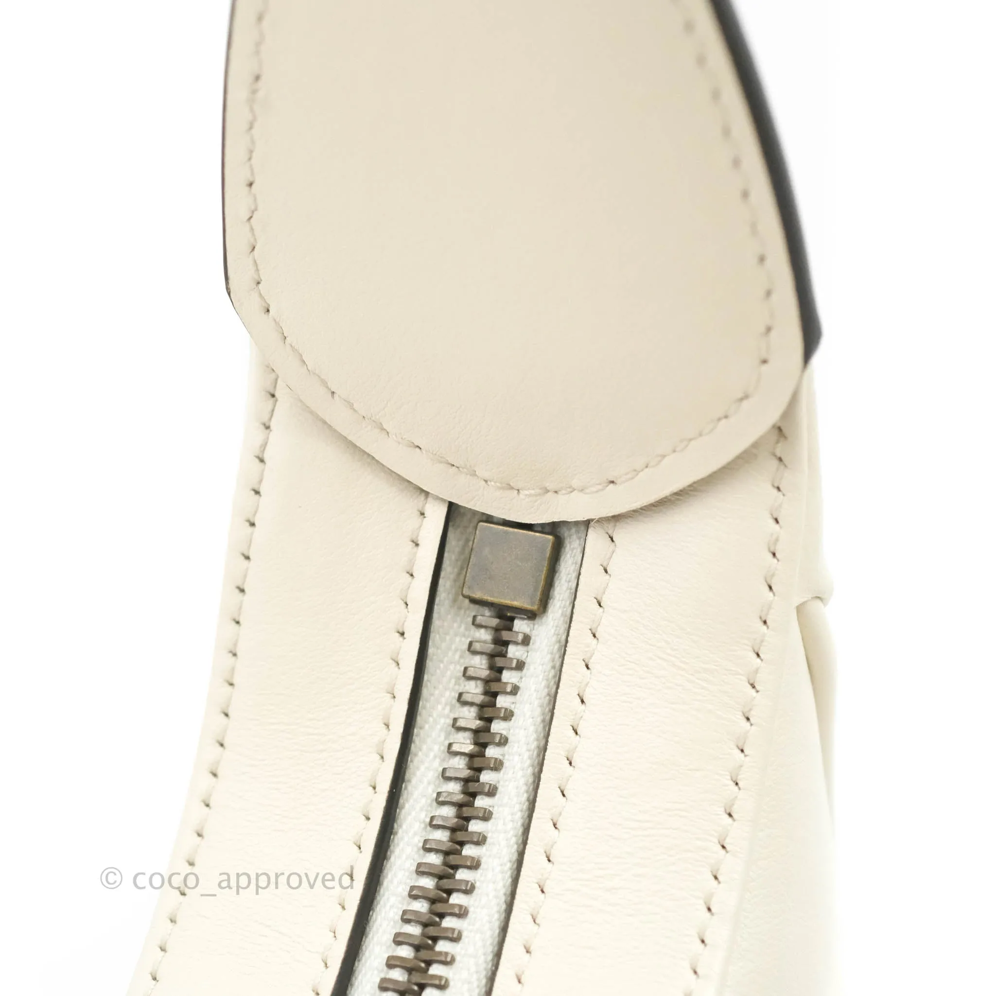 Gucci GG Marmont Half Moon-shaped Mini Bag White