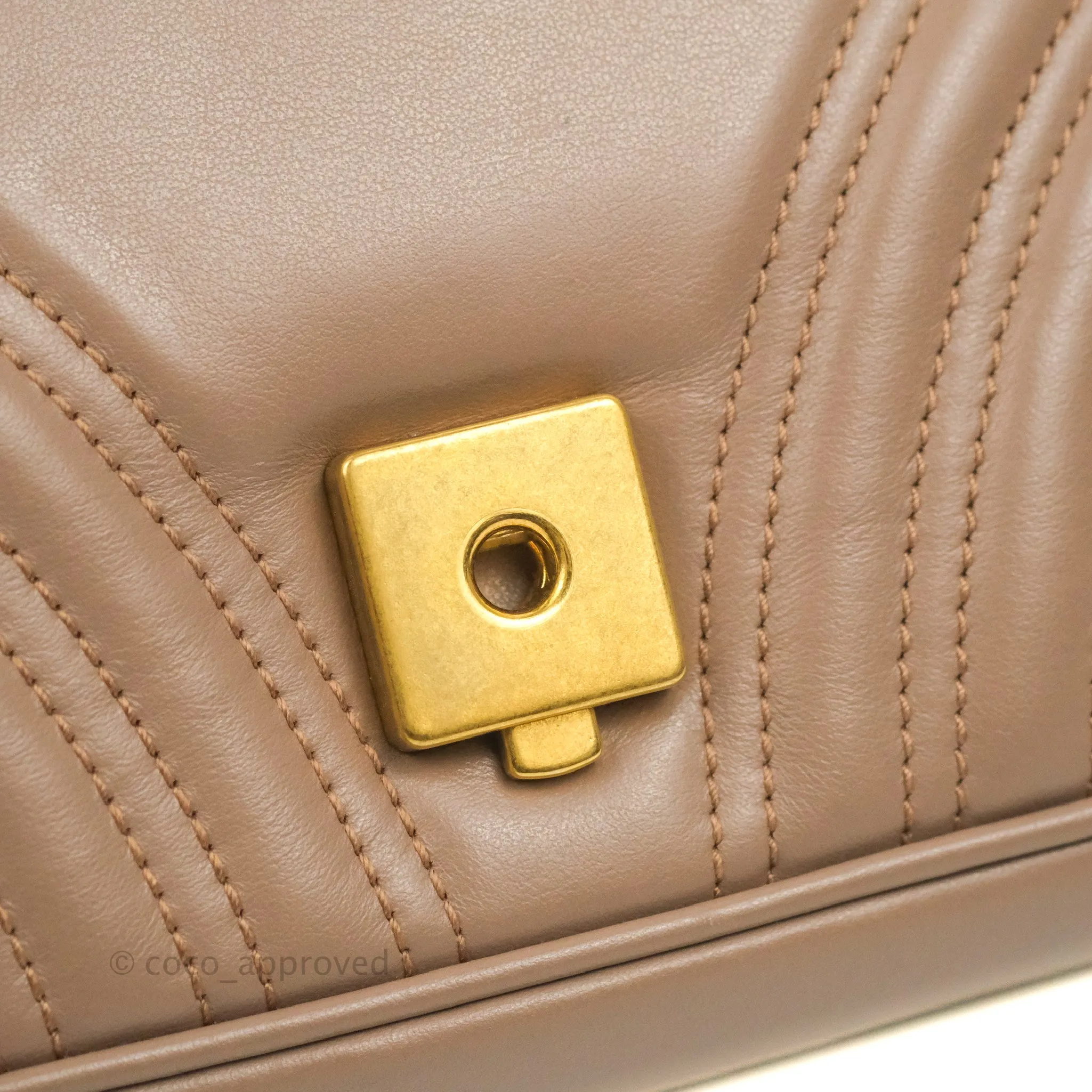Gucci GG Marmont Matelass Leather Small Bag Dusty Pink