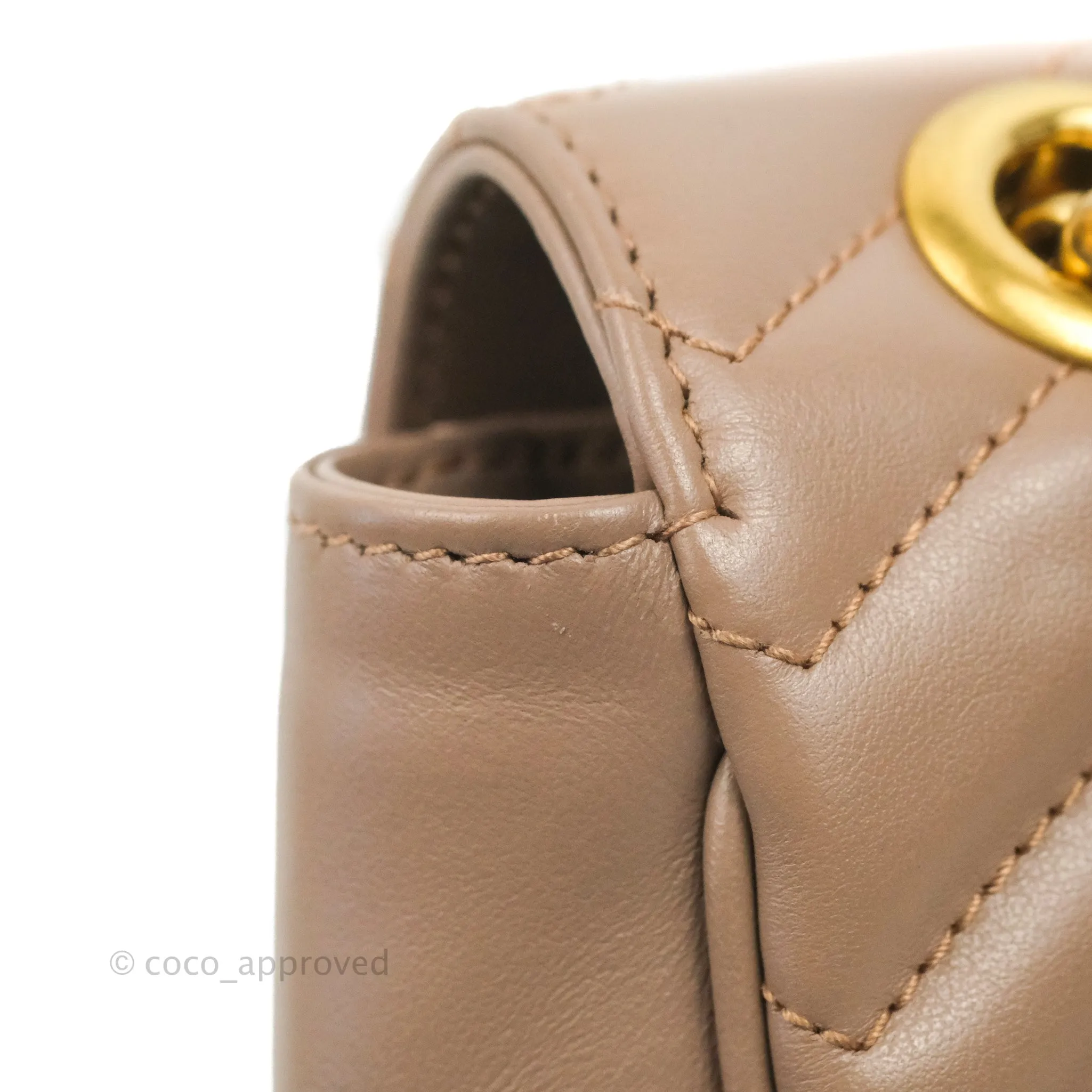 Gucci GG Marmont Matelass Leather Small Bag Dusty Pink