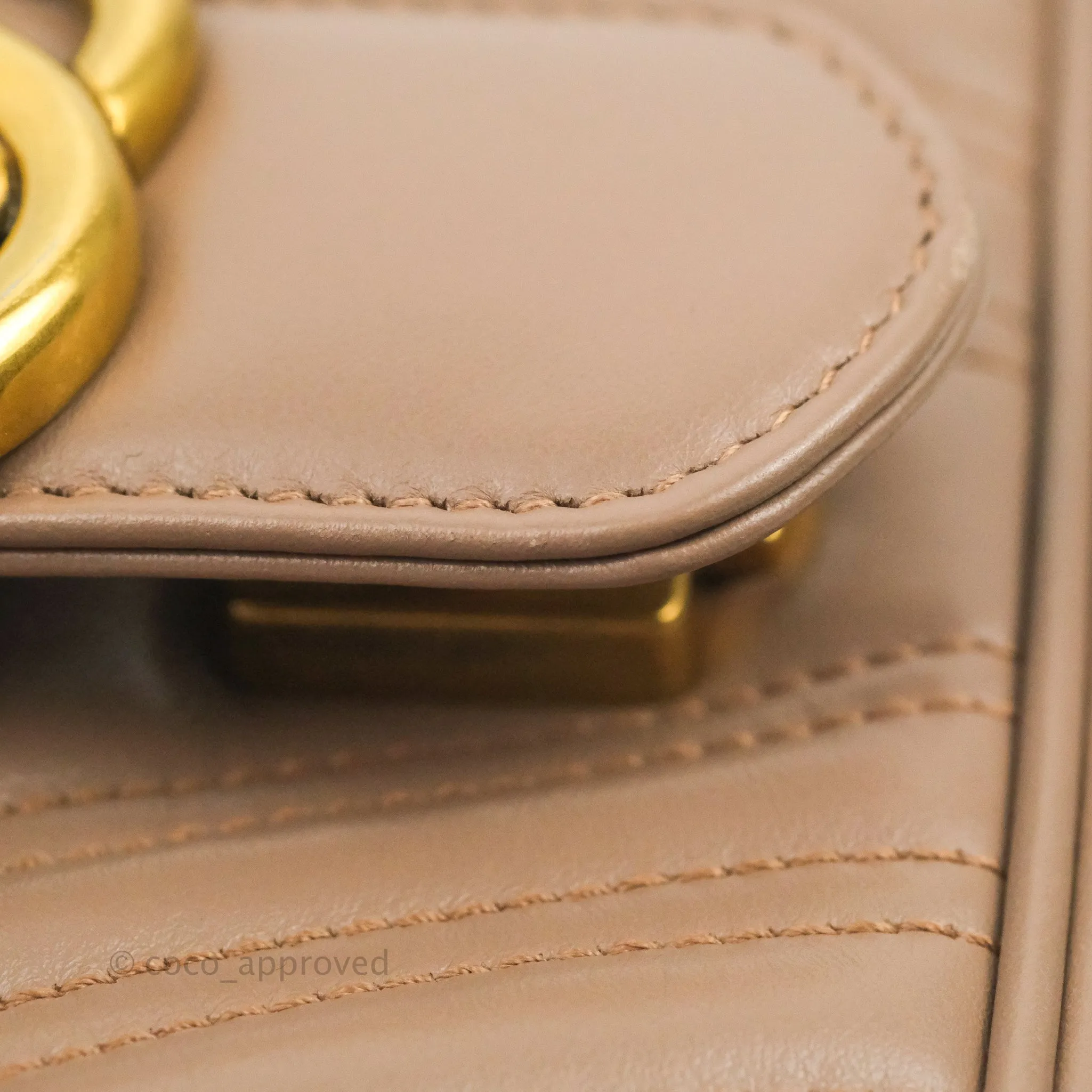 Gucci GG Marmont Matelass Leather Small Bag Dusty Pink
