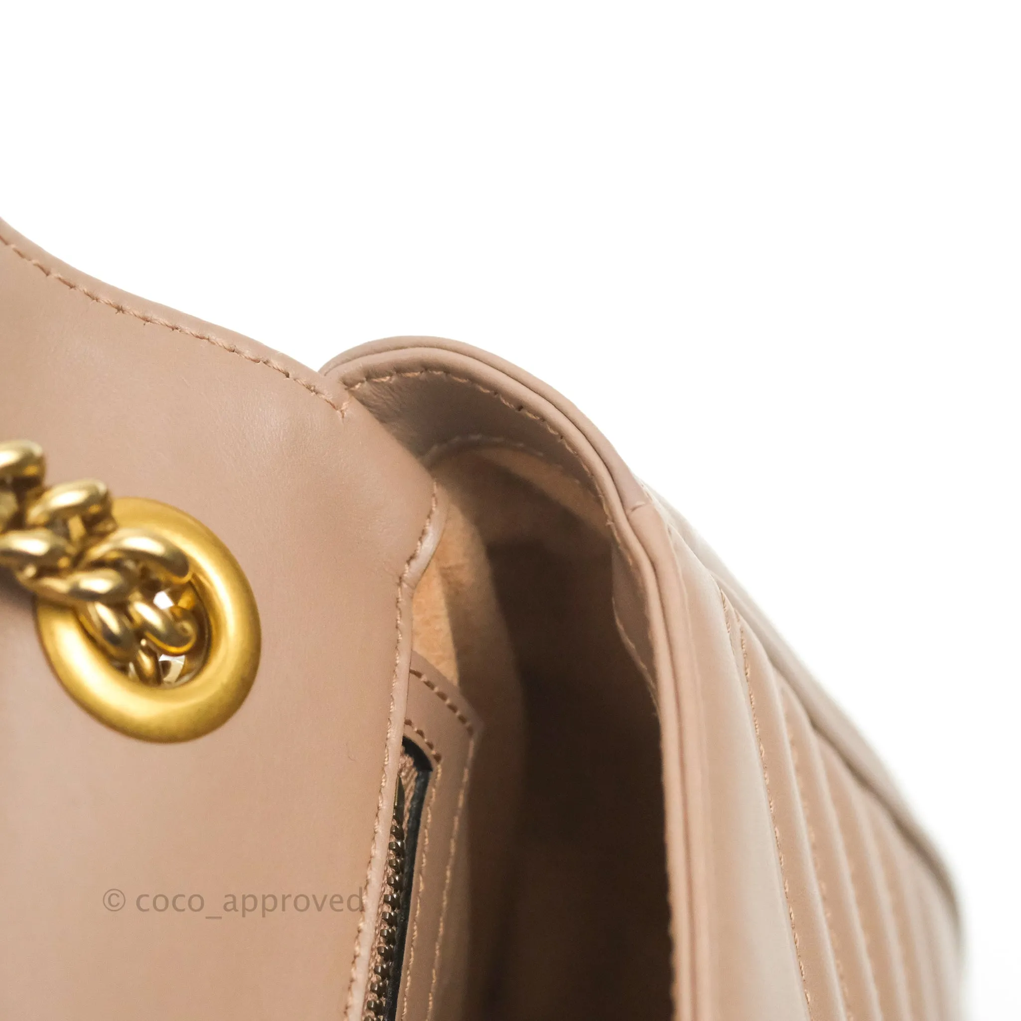 Gucci GG Marmont Matelass Leather Small Bag Dusty Pink
