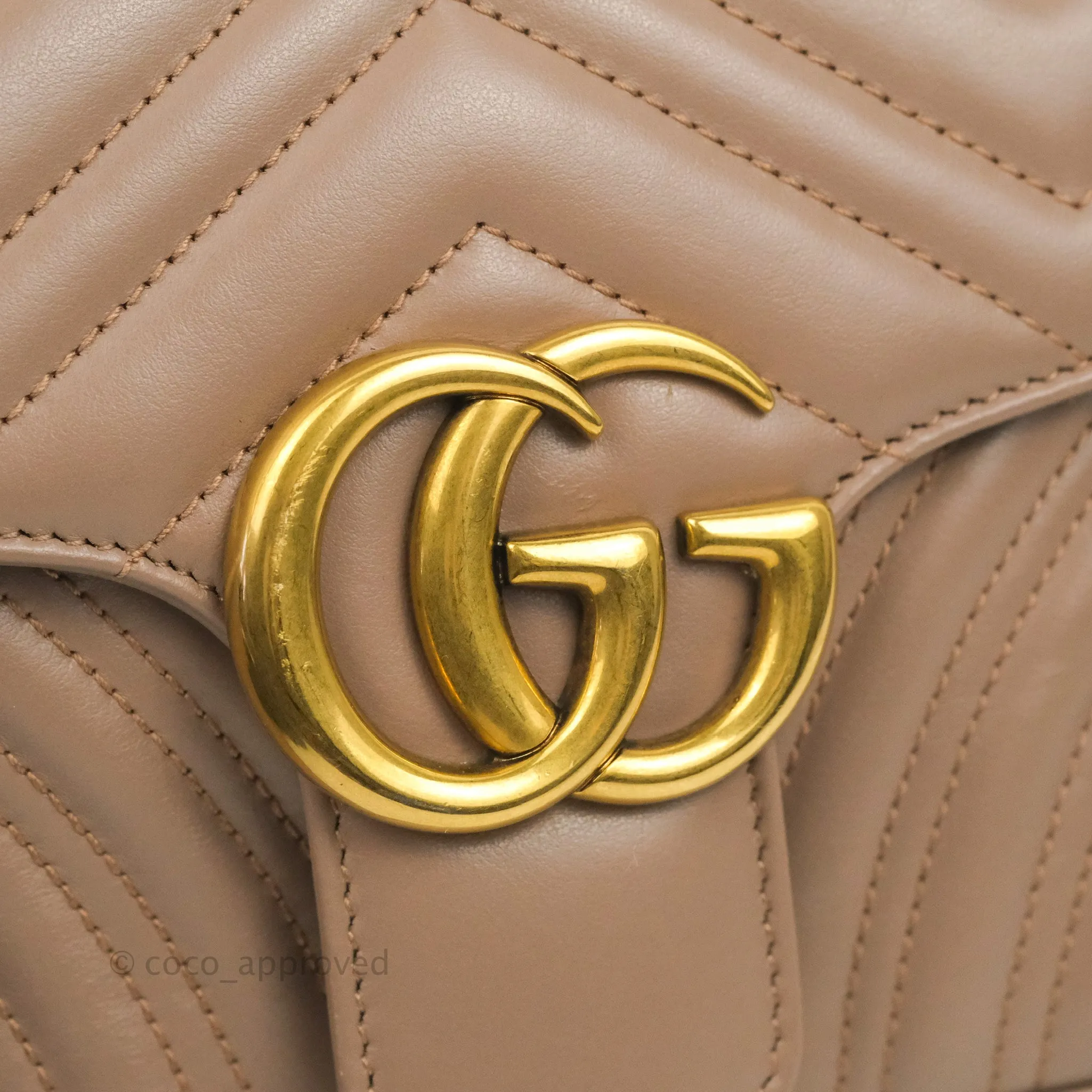 Gucci GG Marmont Matelass Leather Small Bag Dusty Pink