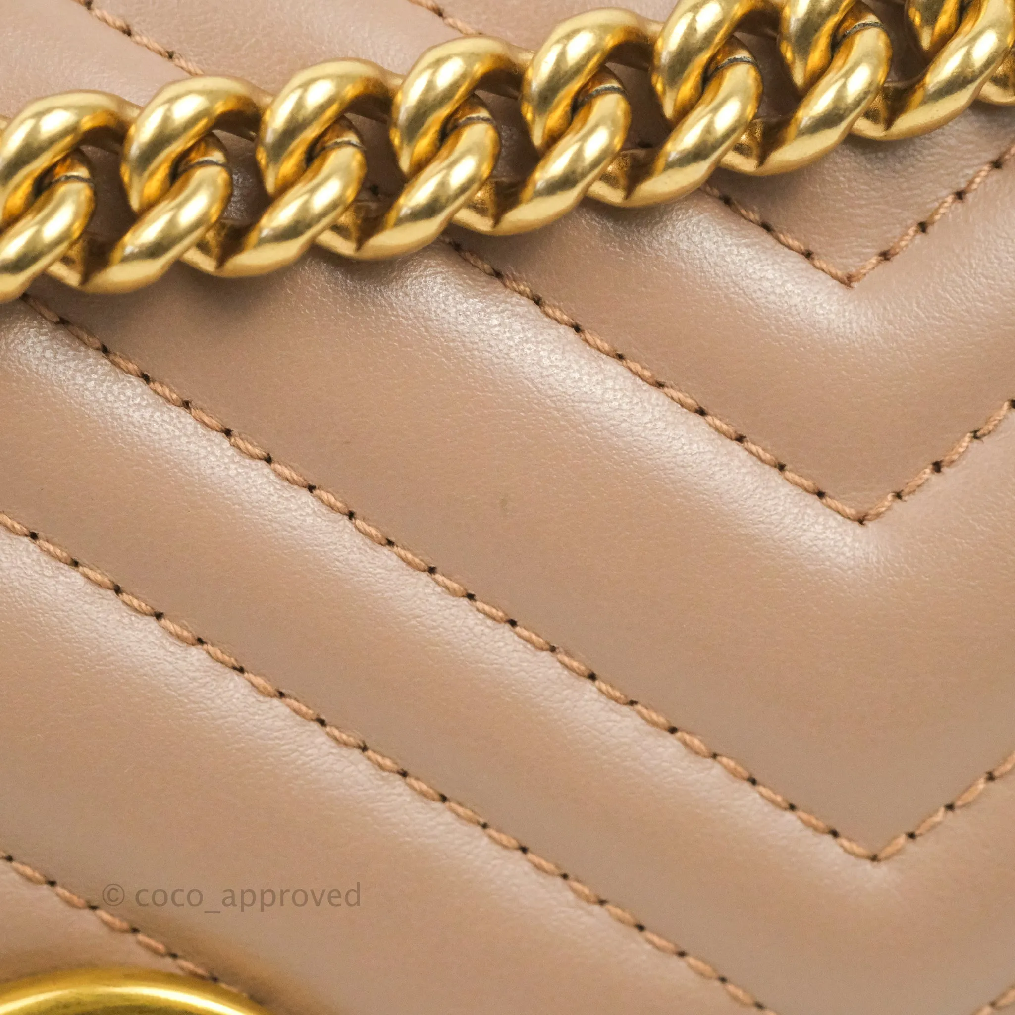 Gucci GG Marmont Matelass Leather Small Bag Dusty Pink