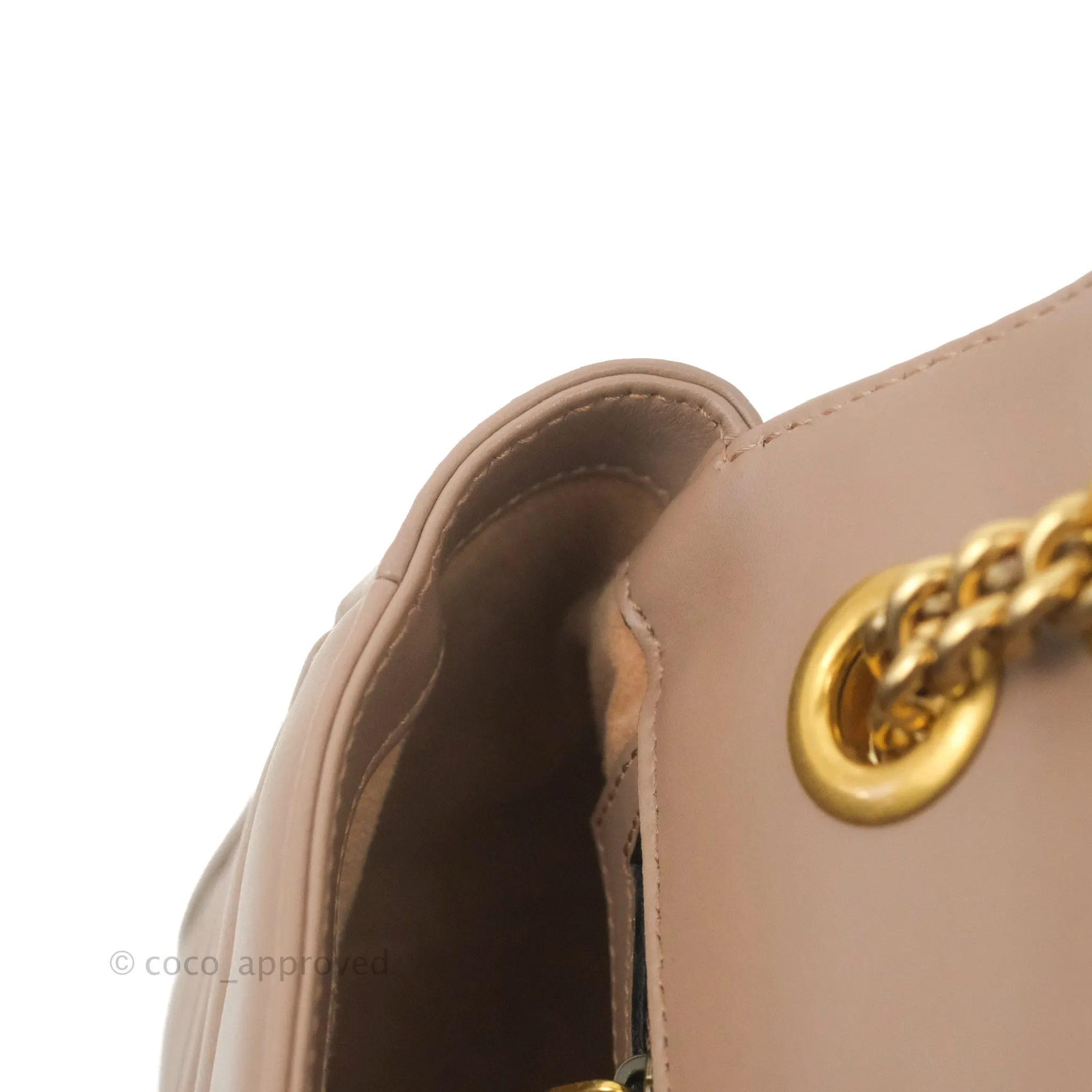 Gucci GG Marmont Matelass Leather Small Bag Dusty Pink