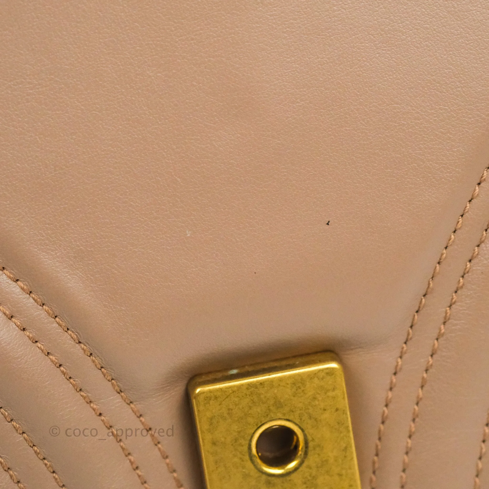 Gucci GG Marmont Matelass Leather Small Bag Dusty Pink