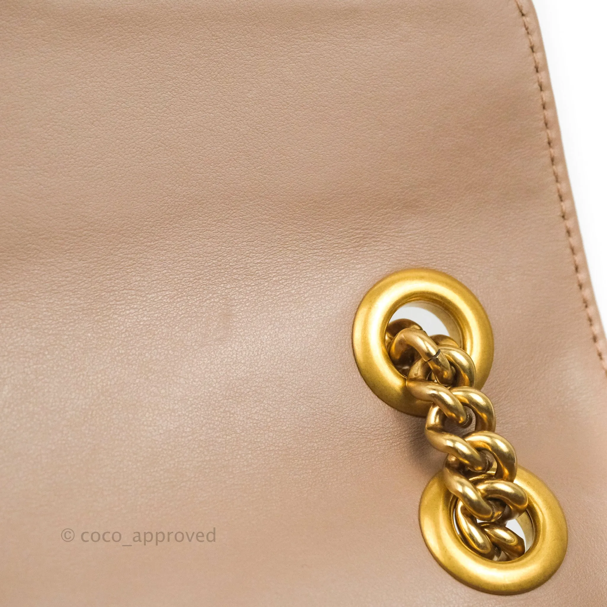 Gucci GG Marmont Matelass Leather Small Bag Dusty Pink