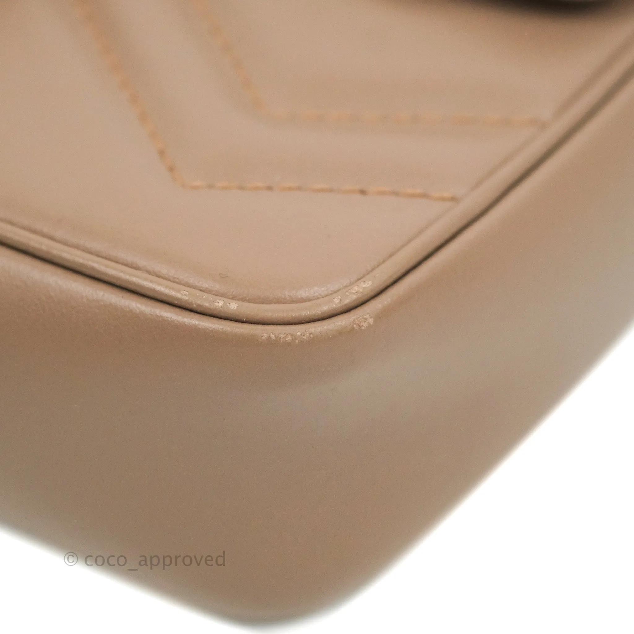 Gucci GG Marmont Matelass Leather Super Mini Bag Dusty Pink
