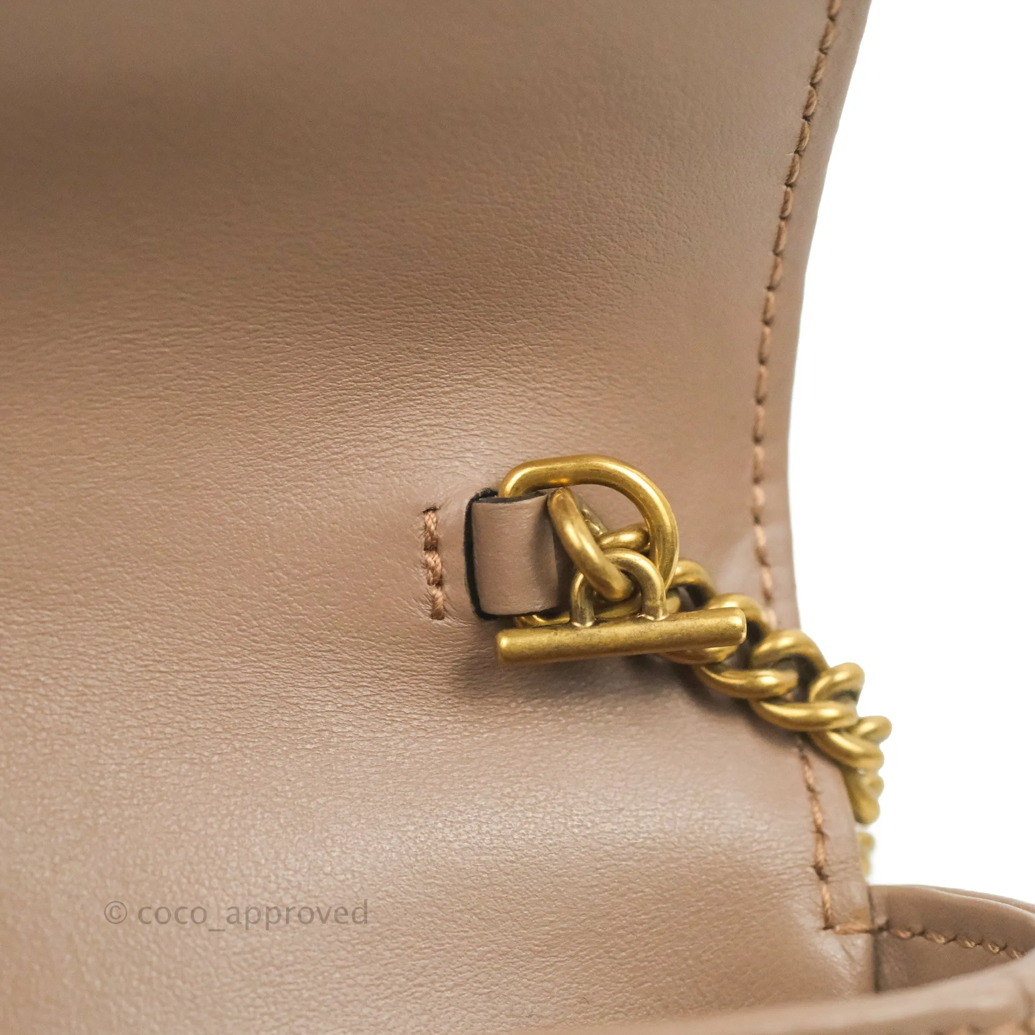 Gucci GG Marmont Matelass Leather Super Mini Bag Dusty Pink