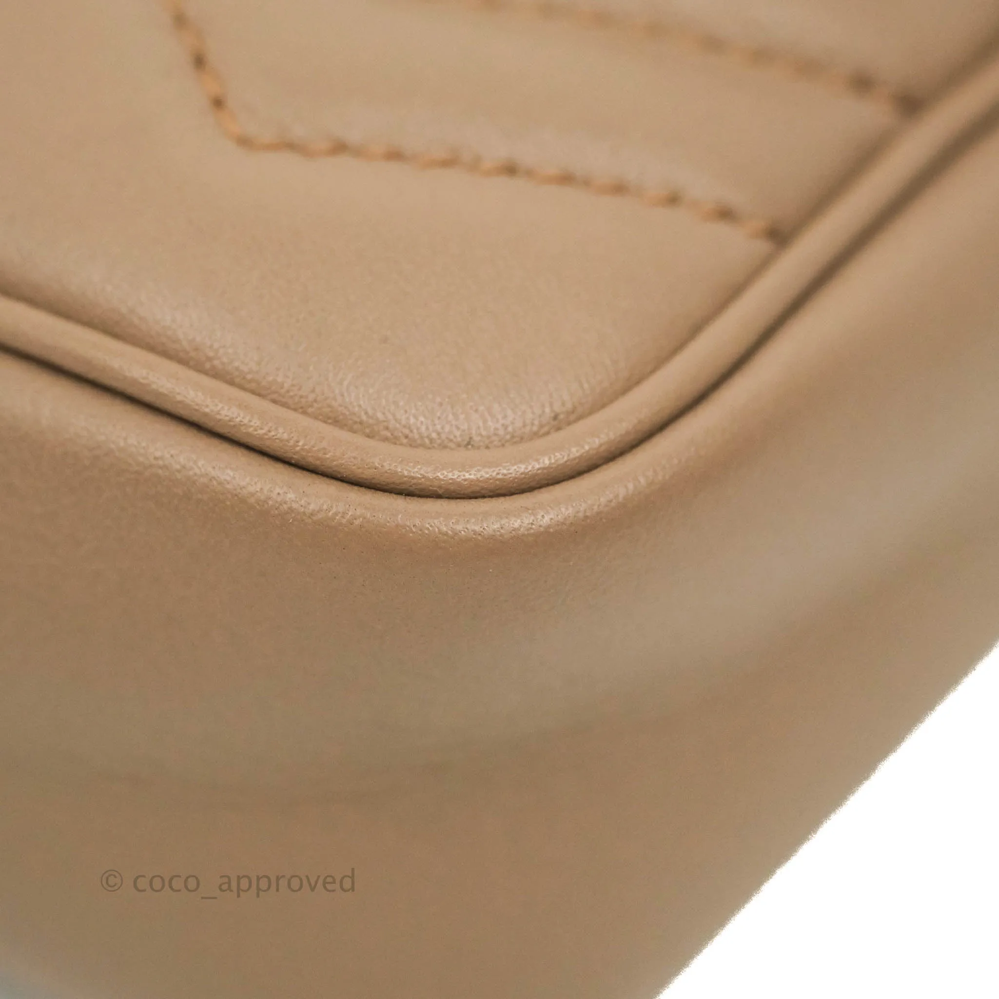 Gucci GG Marmont Matelass Leather Super Mini Bag Dusty Pink
