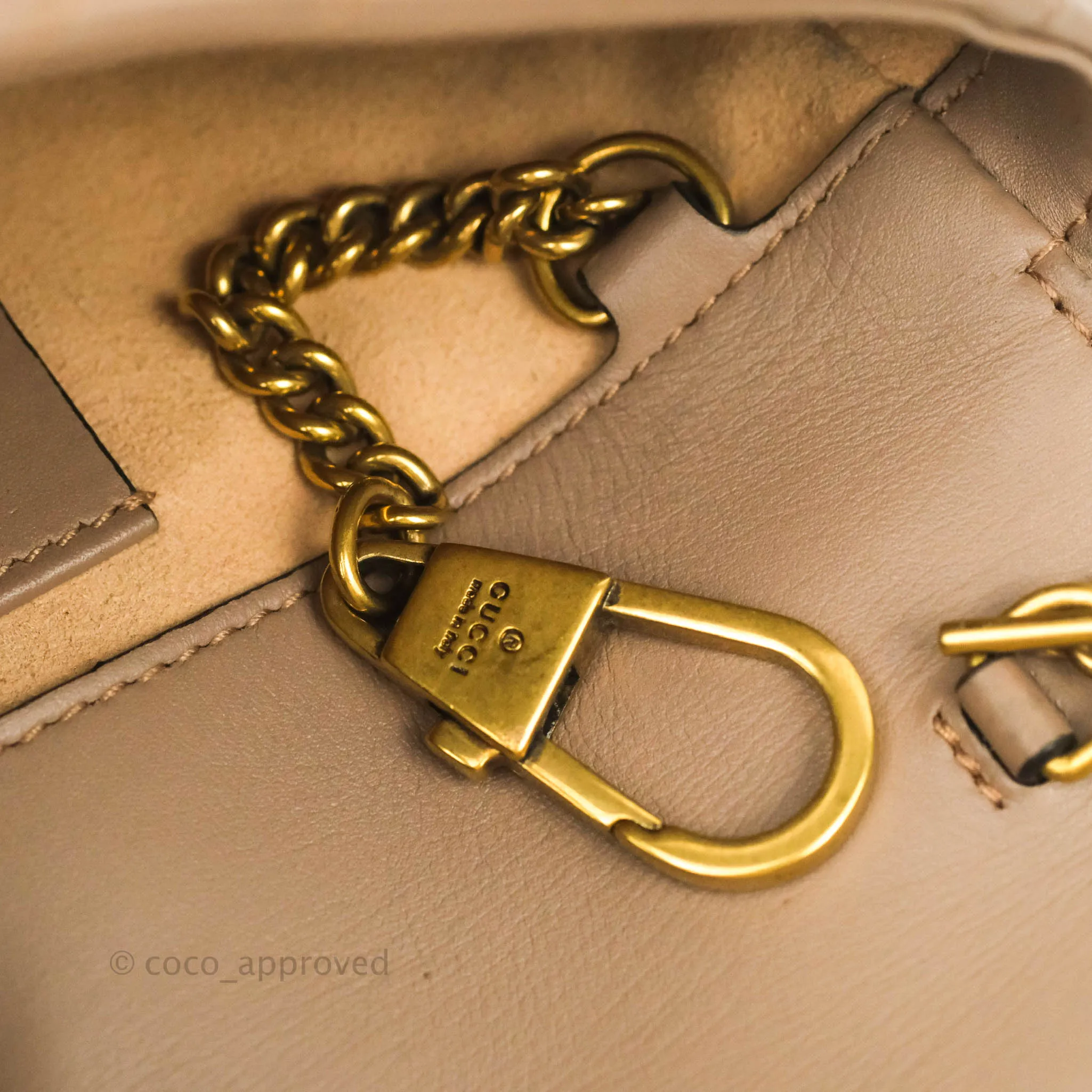 Gucci GG Marmont Matelass Leather Super Mini Bag Dusty Pink