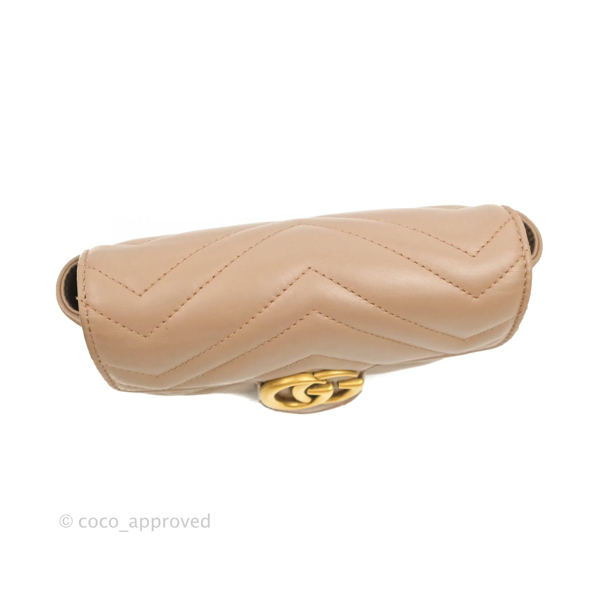 Gucci GG Marmont Matelass Leather Super Mini Bag Dusty Pink