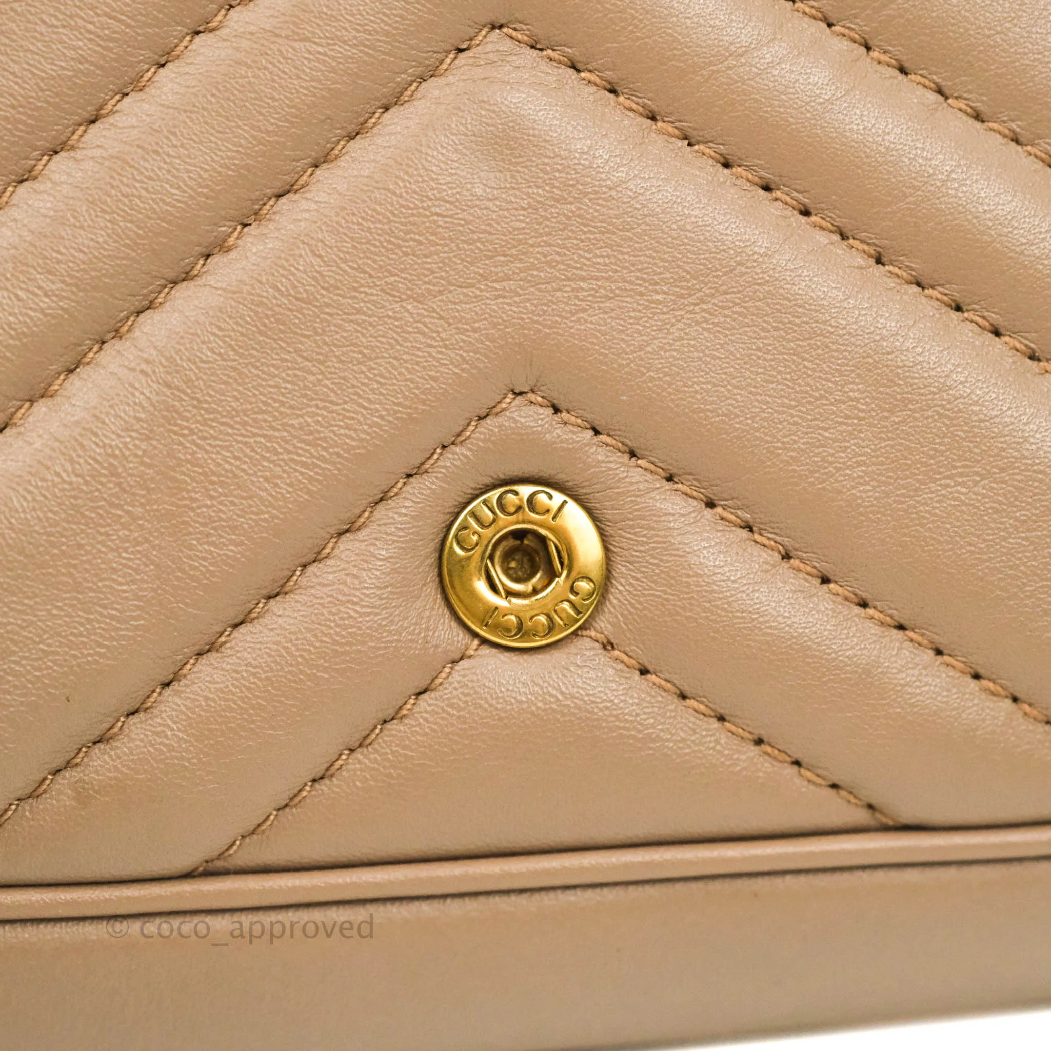 Gucci GG Marmont Matelass Leather Super Mini Bag Dusty Pink