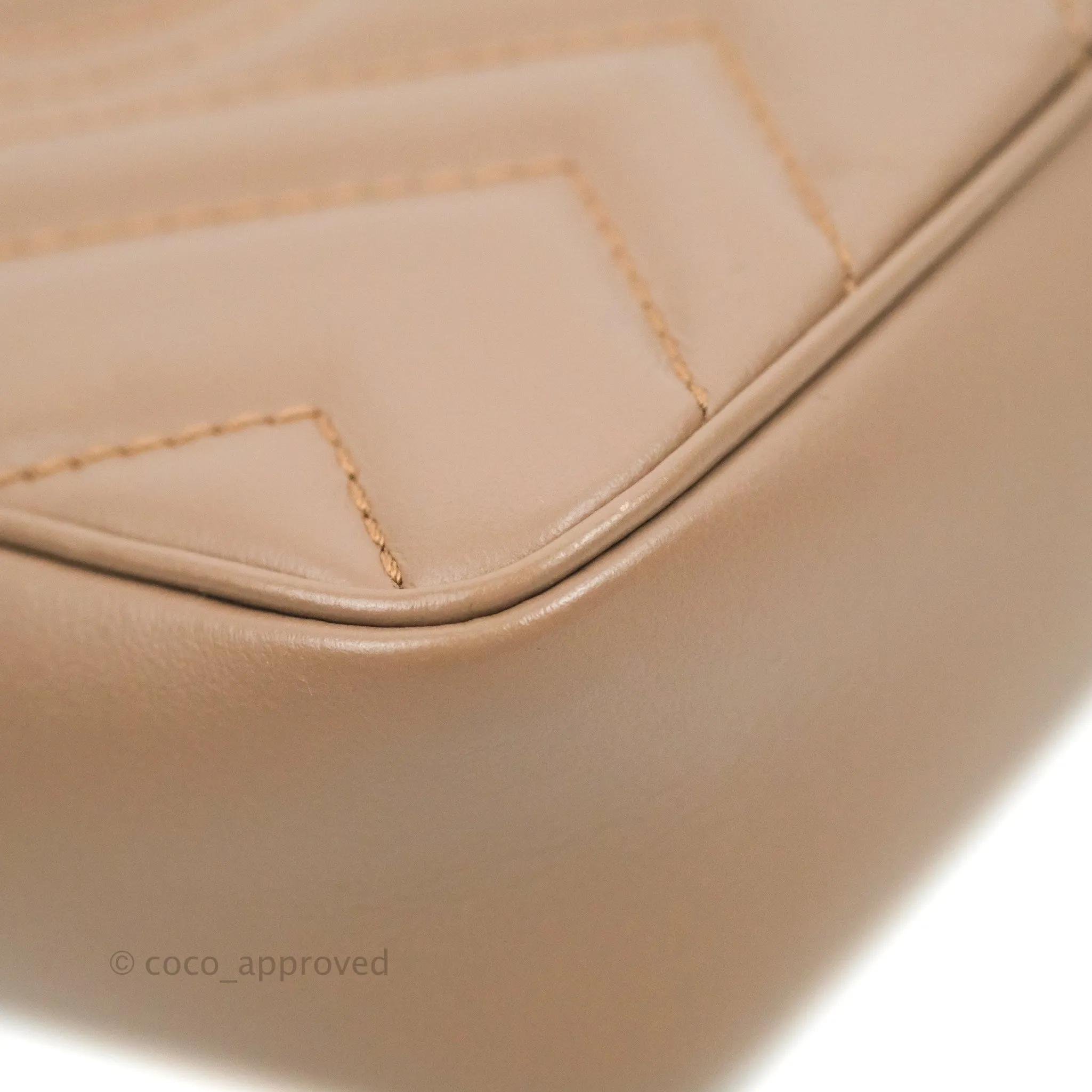 Gucci GG Marmont Matelass Leather Super Mini Bag Dusty Pink