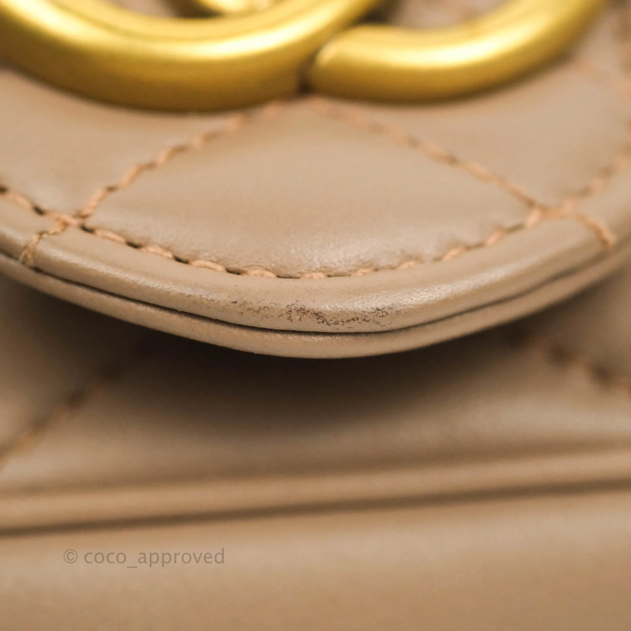 Gucci GG Marmont Matelass Leather Super Mini Bag Dusty Pink