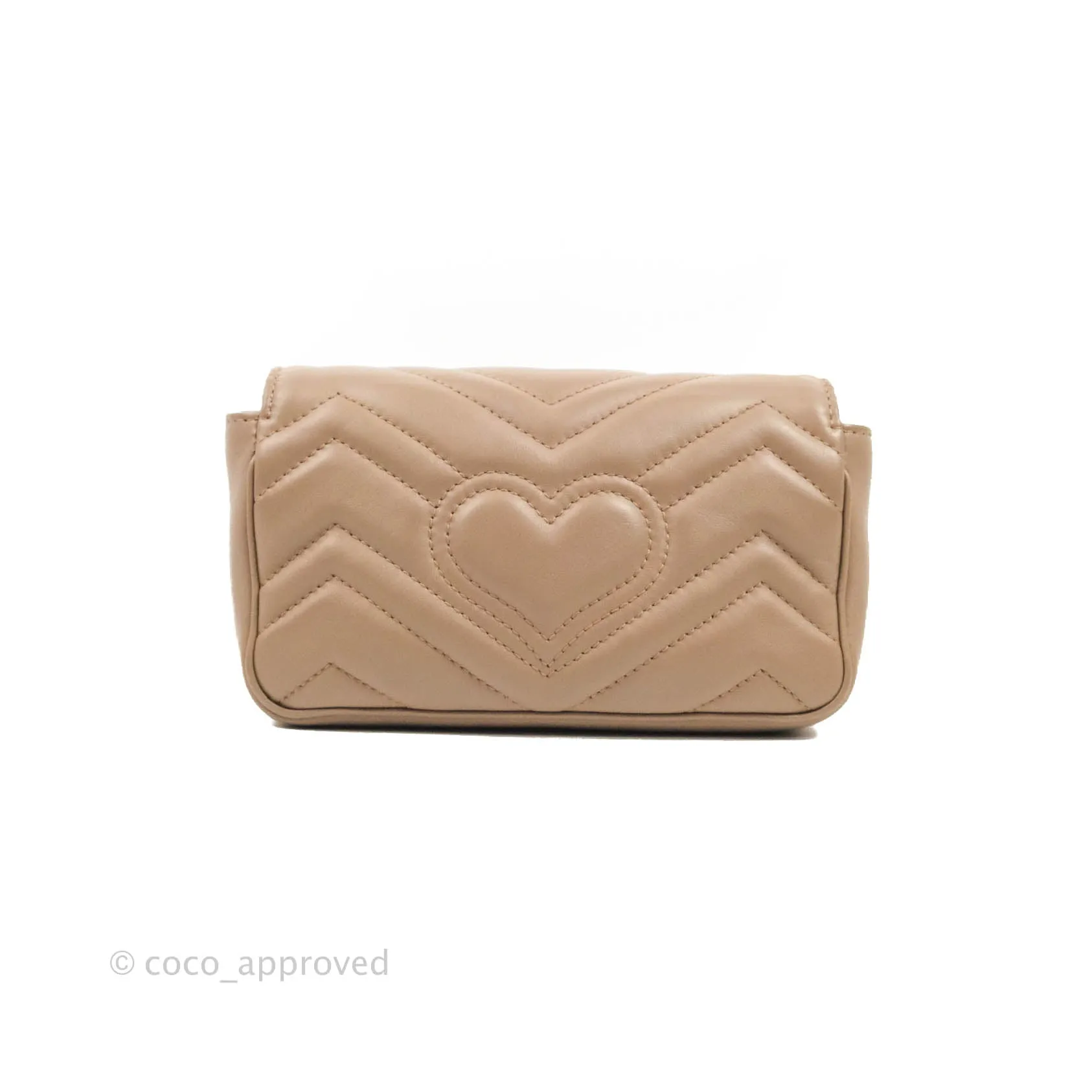 Gucci GG Marmont Matelass Leather Super Mini Bag Dusty Pink